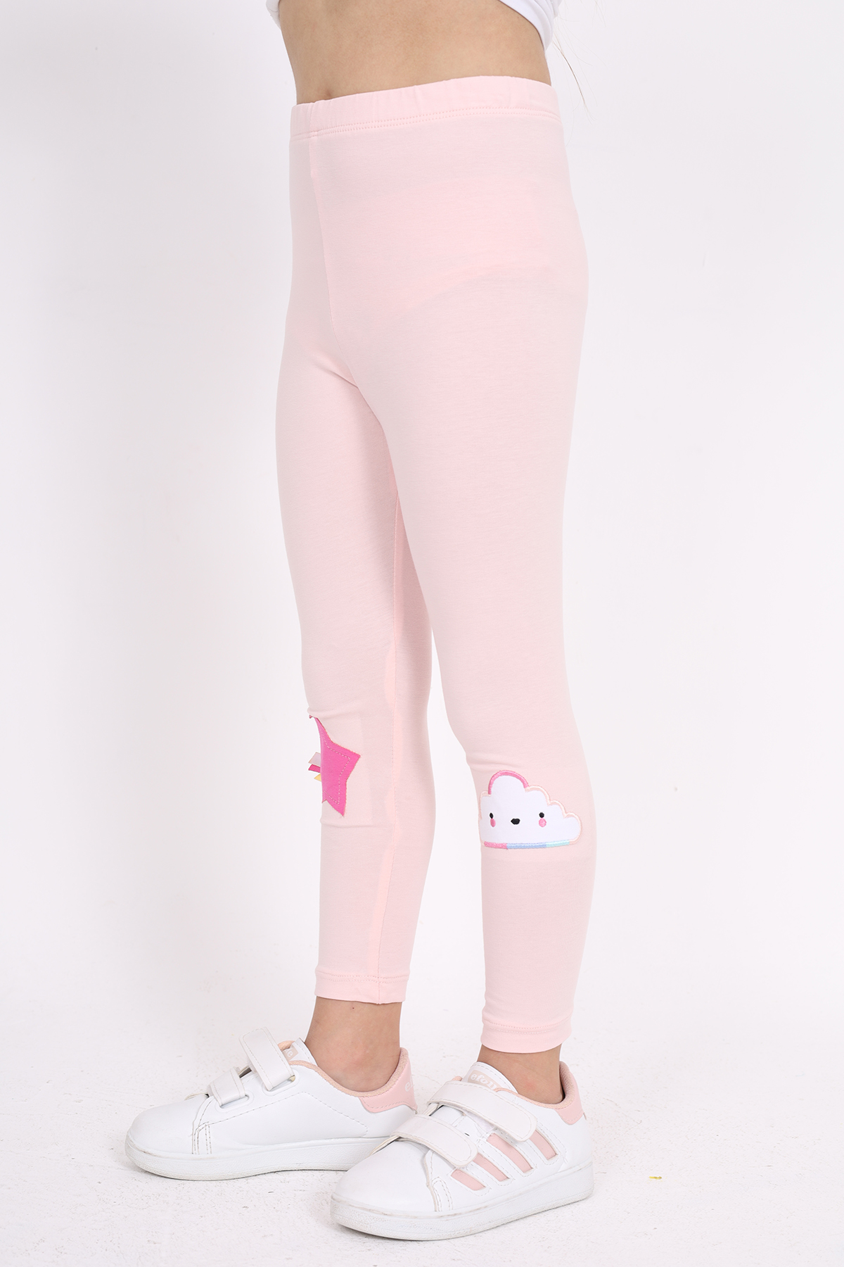Toontoy Kız Çocuk Nakışlı Tayt