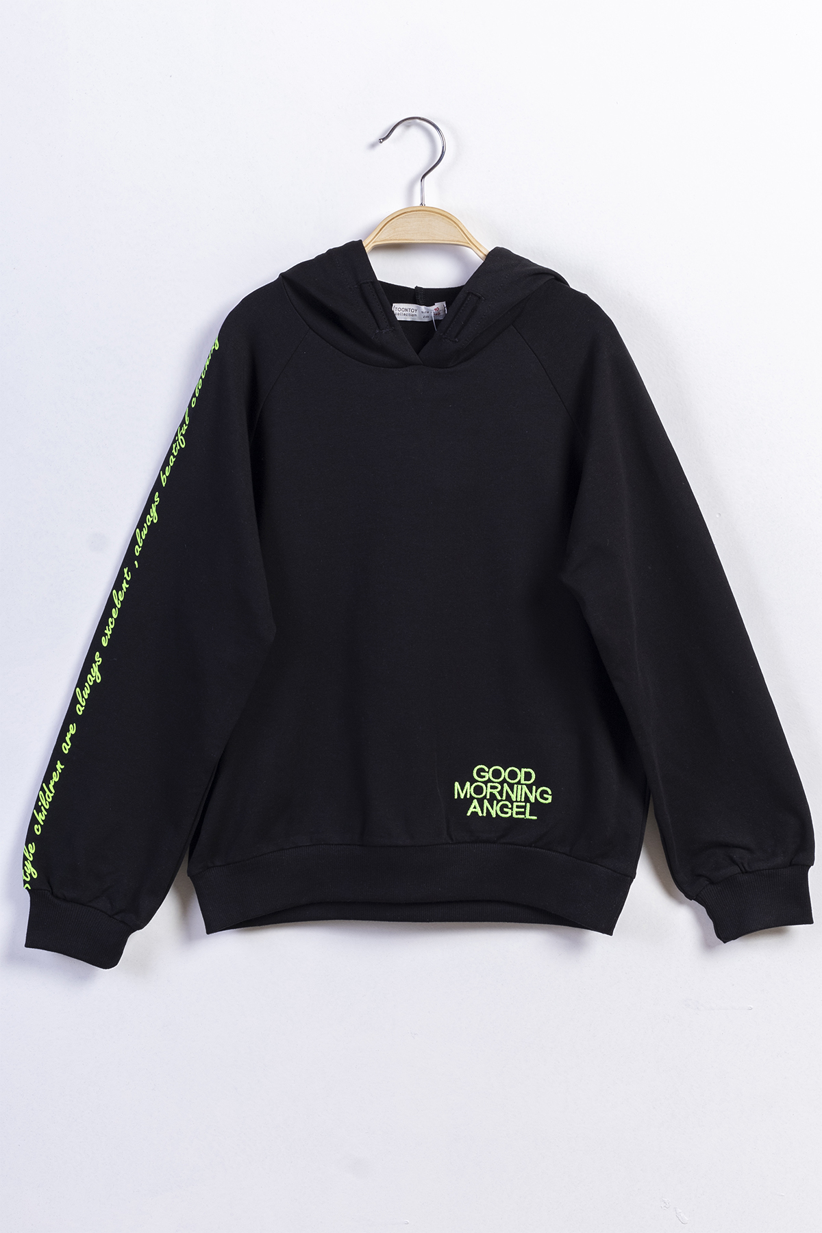 Toontoy Kız Çocuk Reglan Kol Sweatshirt