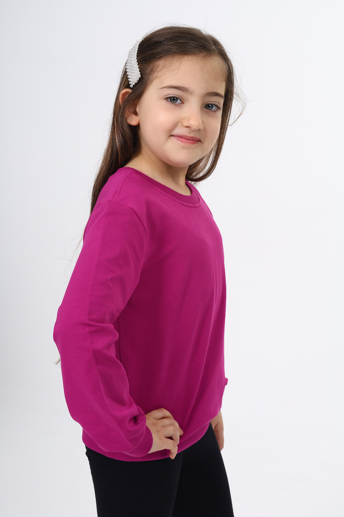 Toontoy Kız Çocuk Göğüsü TN Baskılı Sweatshirt
