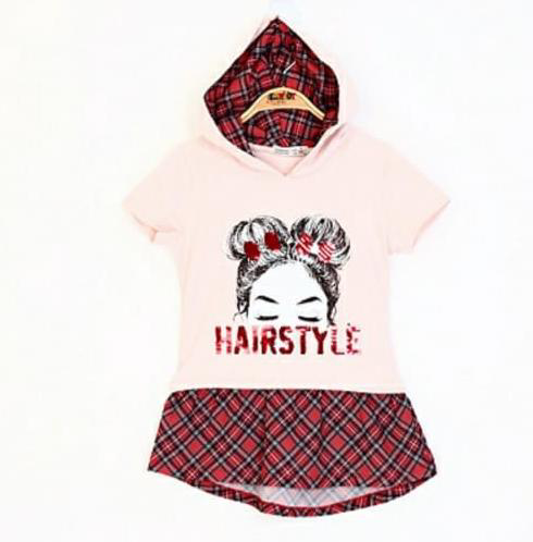 Toontoy Kız Çocuk Haırstyle Pul Palet Elbise