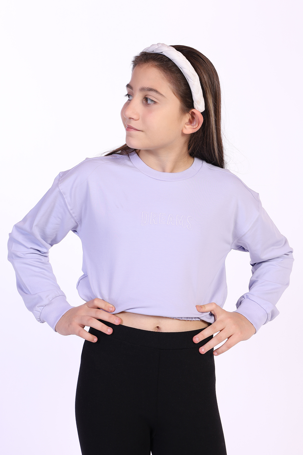 Toontoy Kız Çocuk Dreams Nakışlı Sweatshirt