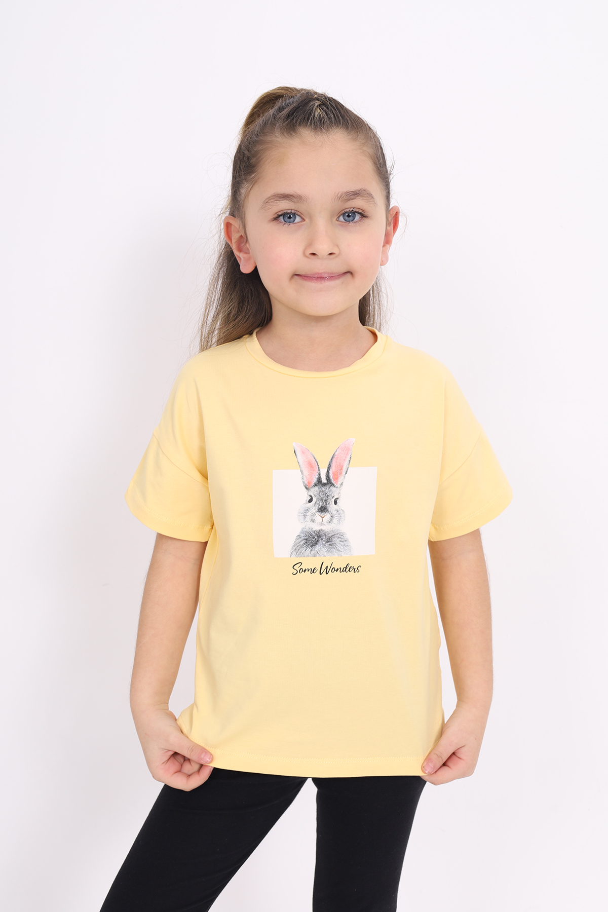 Toontoy Kız Çocuk Baskılı Tişört