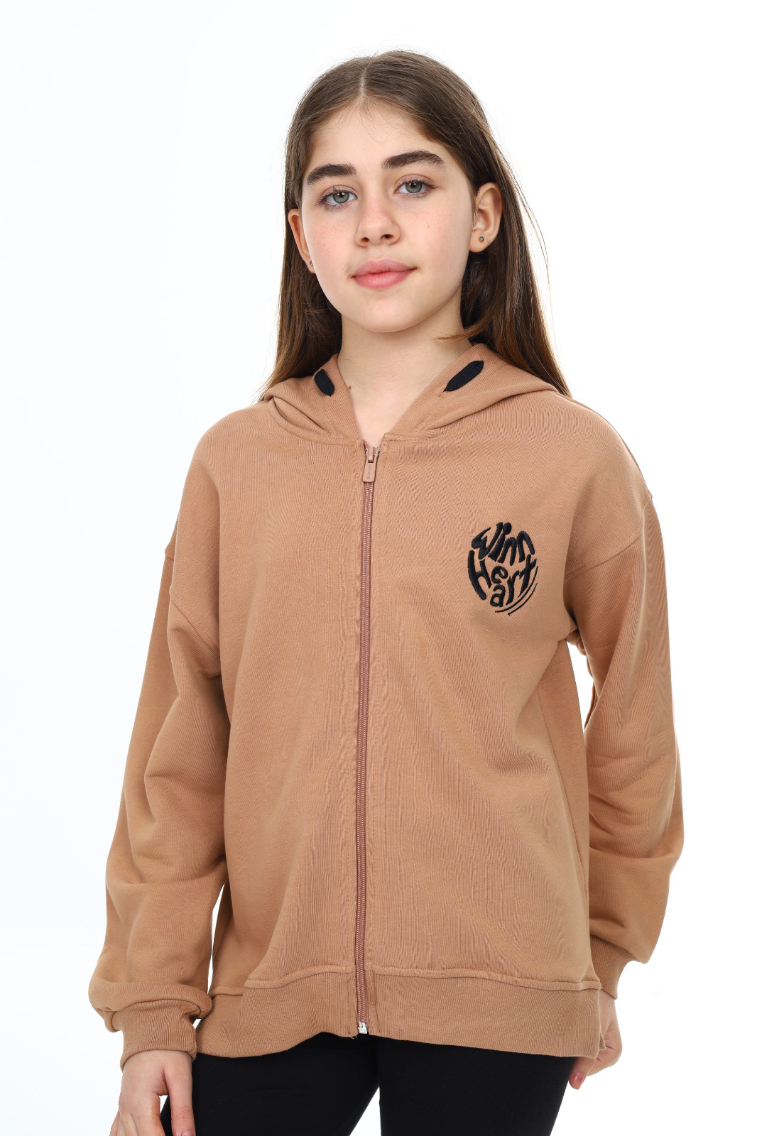 Toontoy Kız Çocuk Nakışlı Hırka