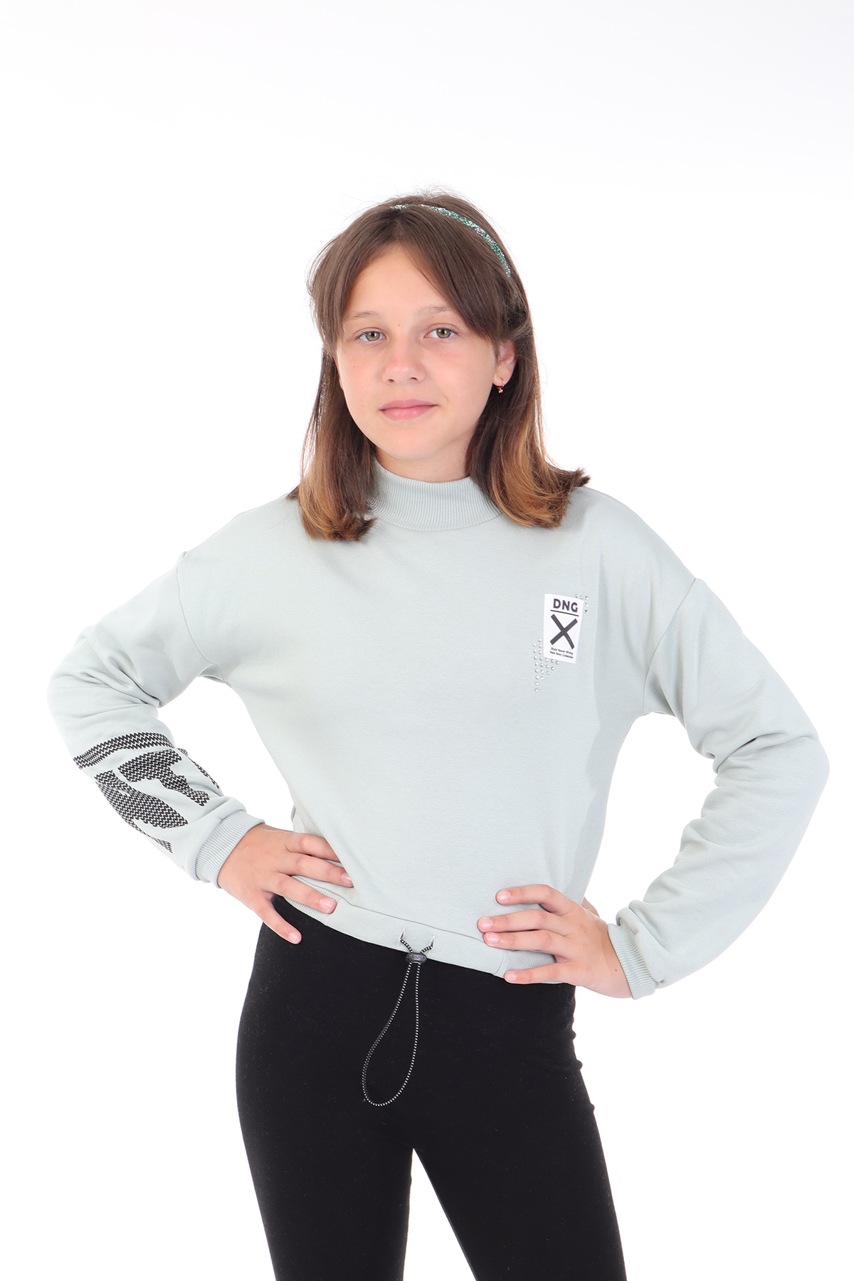 Toontoy Kız Çocuk Baskılı Sweatshirt