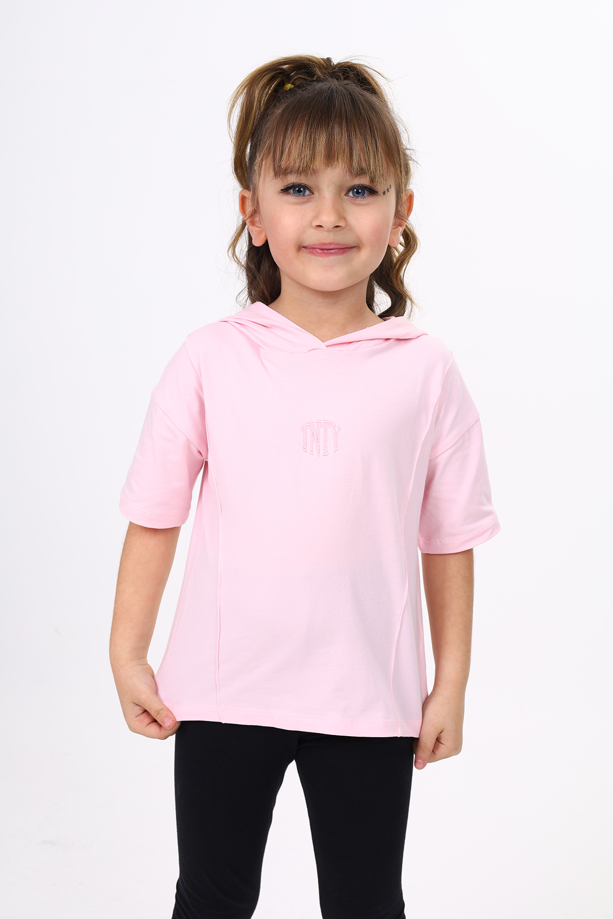 Toontoy Kız Çocuk Nakışlı Tişört