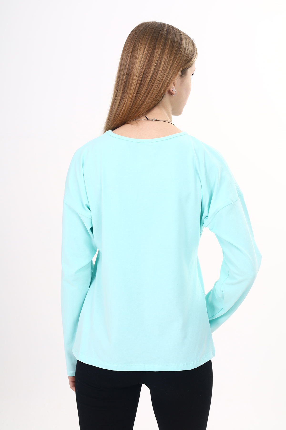 Toontoy Kız Çocuk Sweatshirt Shine Varak Baskılı