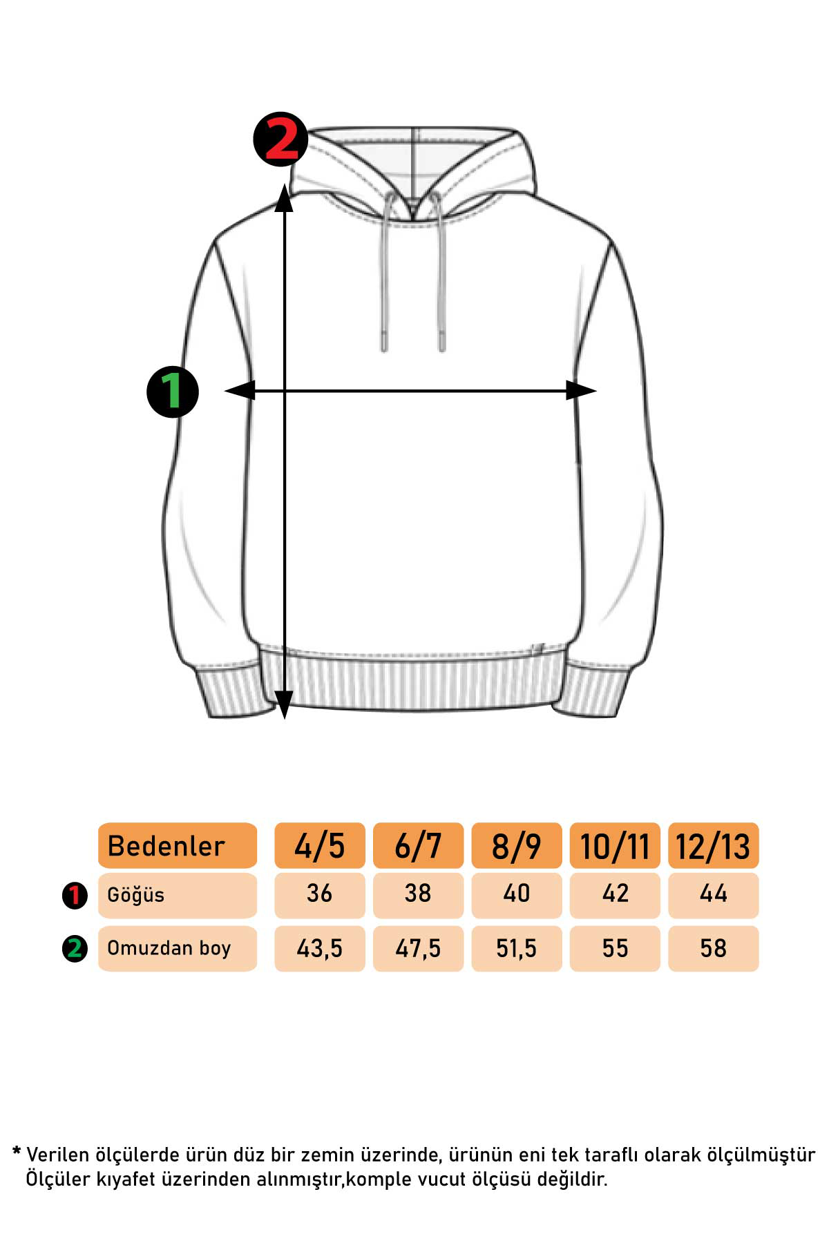 Toontoy Kız Çocuk Kapüşonlu Baskılı Sweatshirt