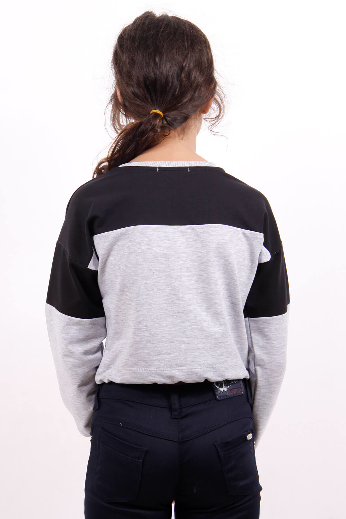 Toontoy Kız Çocuk Varaklı Girl Baskılı Sweatshirt