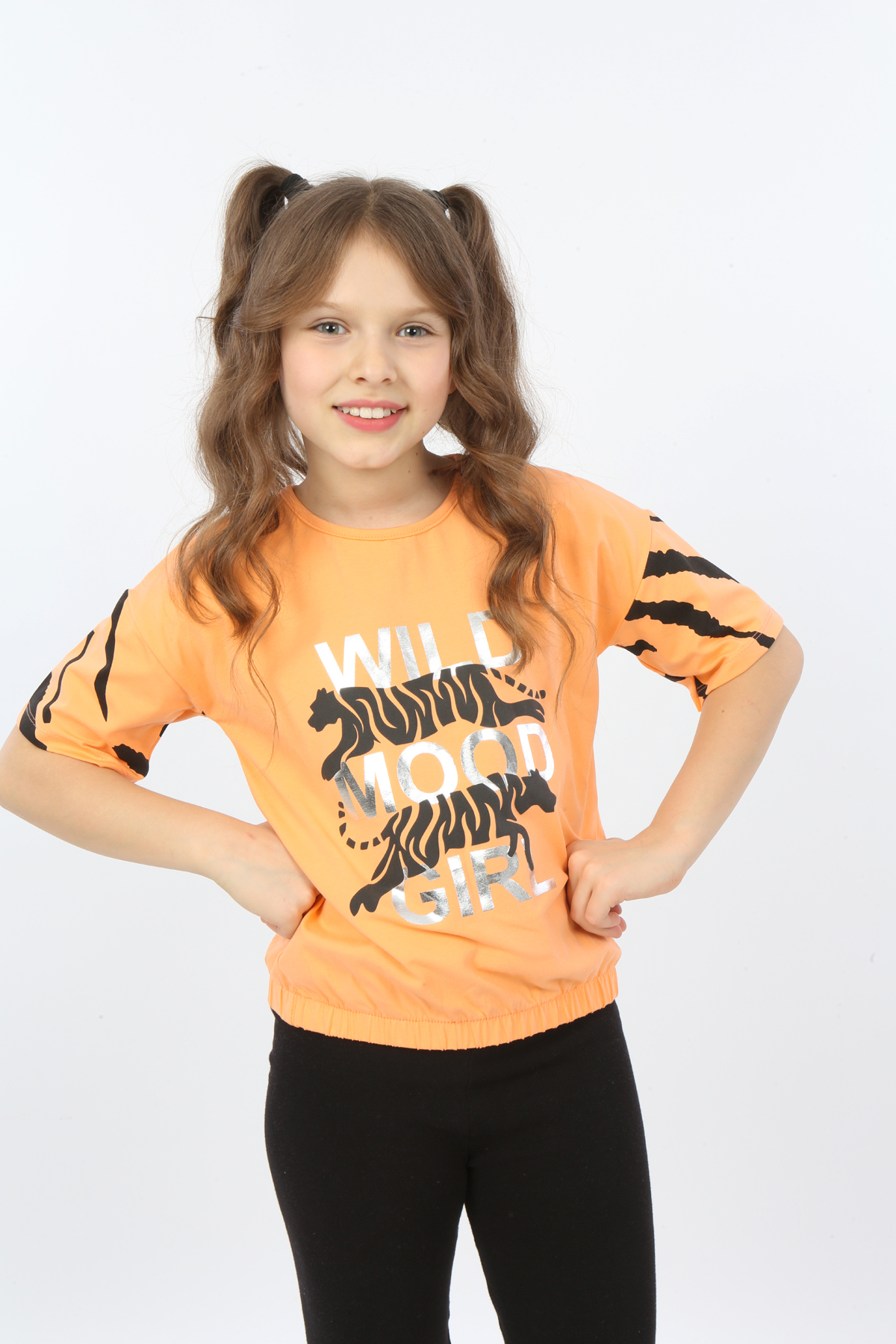 Toontoy Kız Çocuk Wild Wood Girl Baskılı Tişört