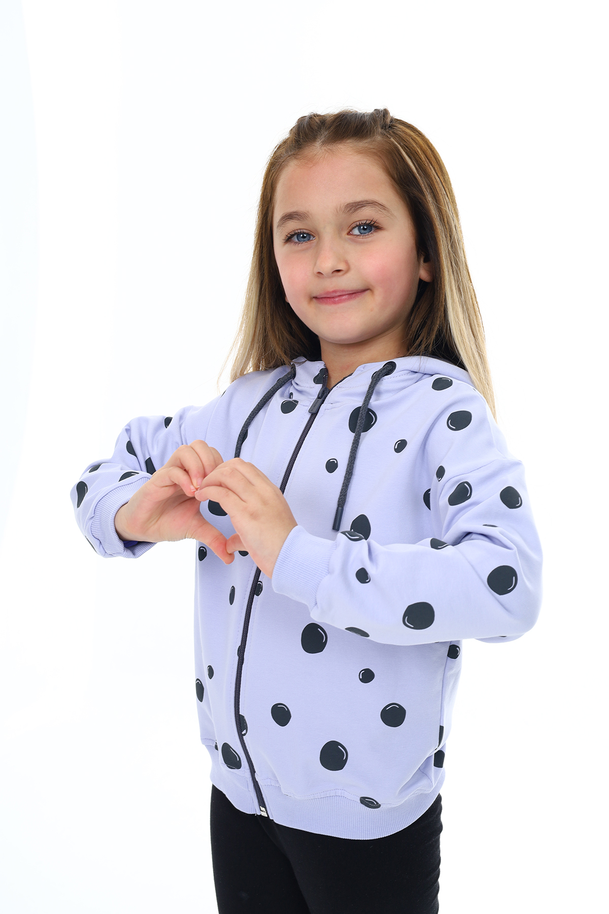 Toontoy  Kiz Çocuk Baskili Hirka