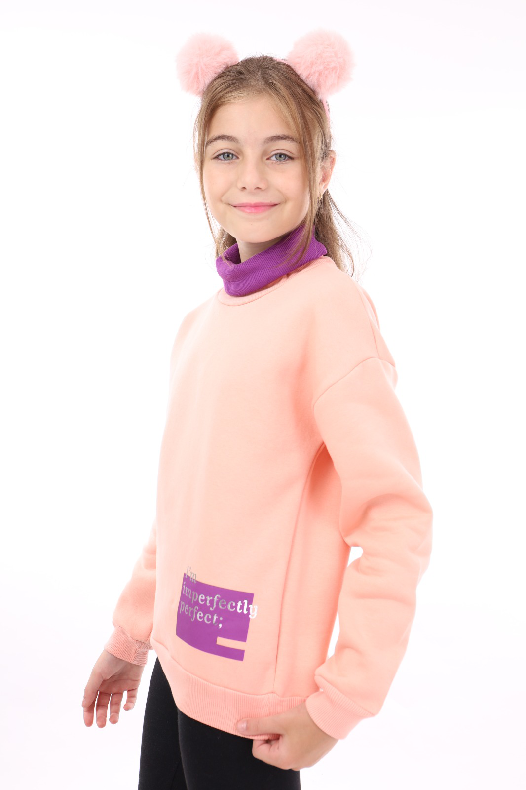 Toontoy Kız Çocuk Baskılı Sweatshirt