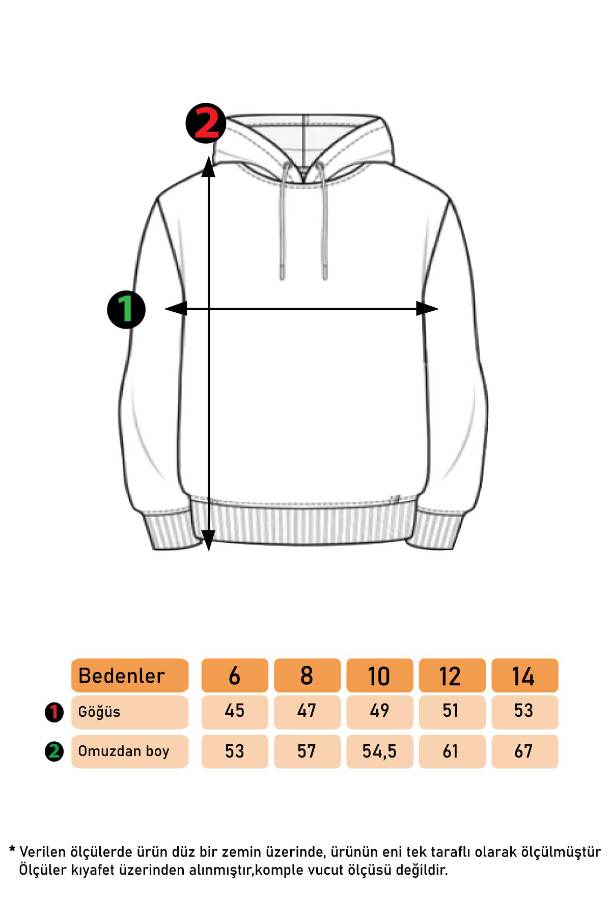 Toontoy Kız Çocuk Kapüşonlu Baskılı Sweatshirt