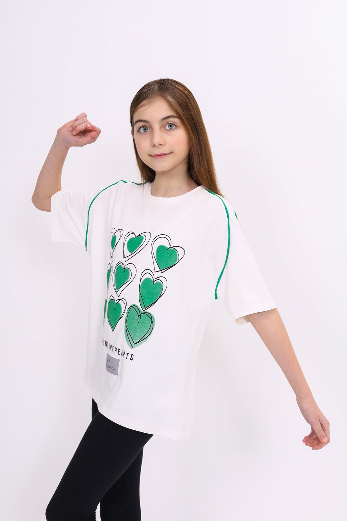 Toontoy Kız Çocuk Nakış Desenli Elbise