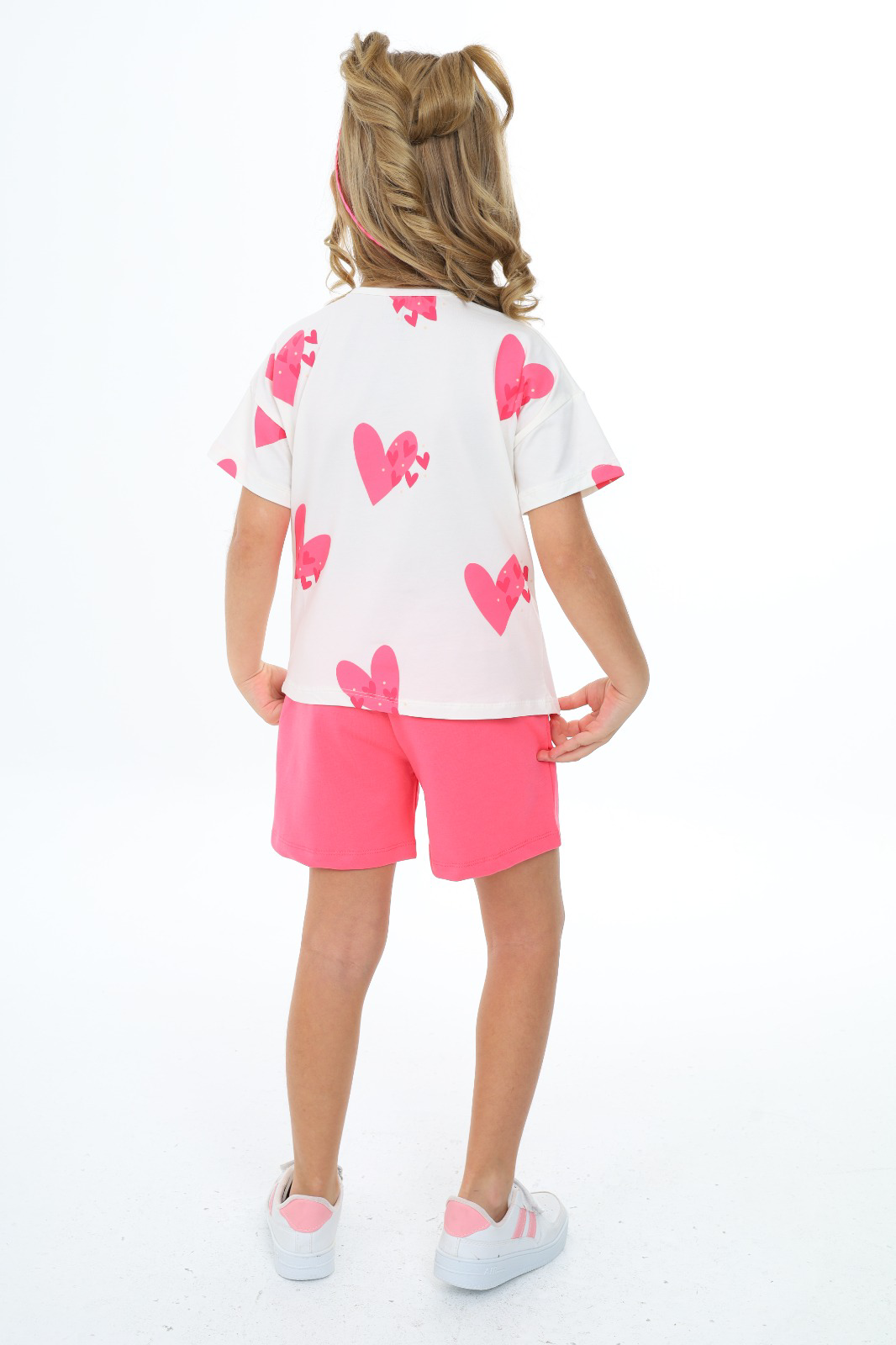 Toontoy Kız Çocuk Baskılı Şortlu Takım