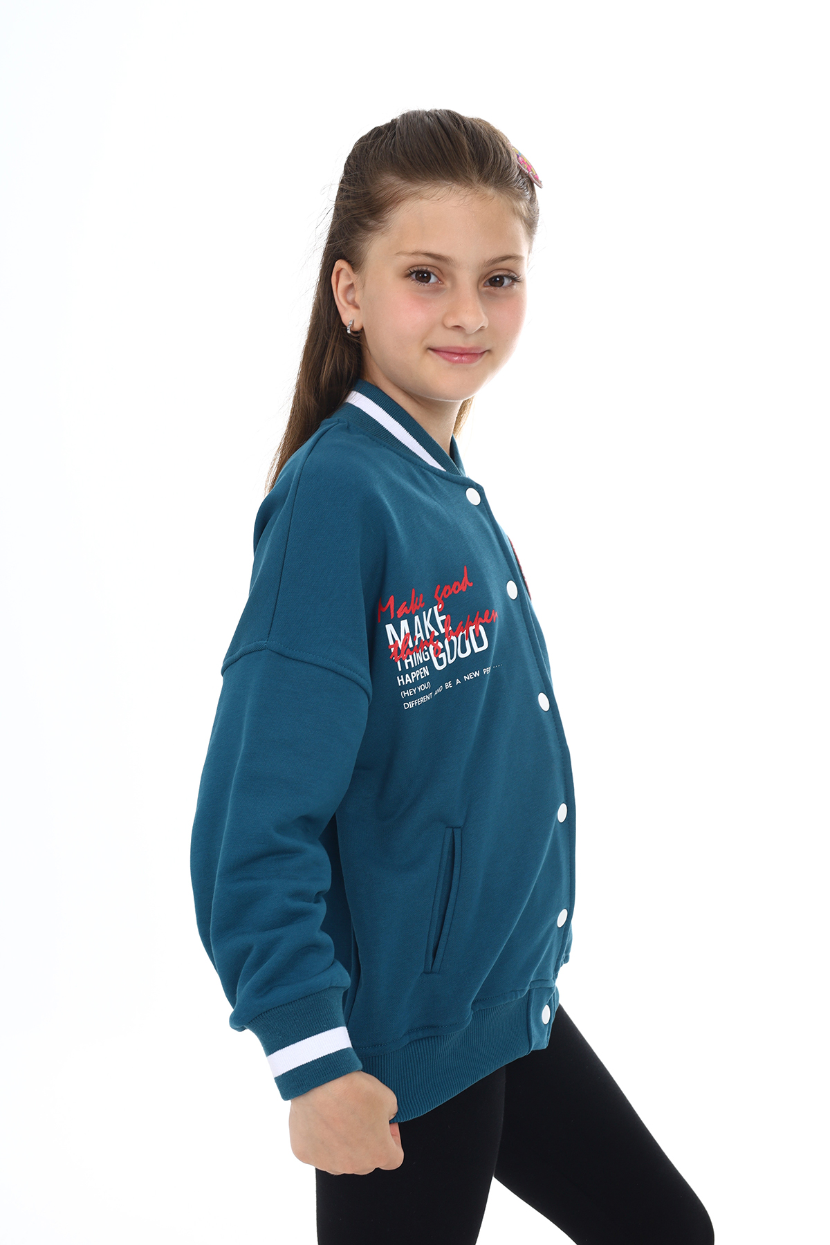 Toontoy  Kız Çocuk Baskılı Kolej Hırka