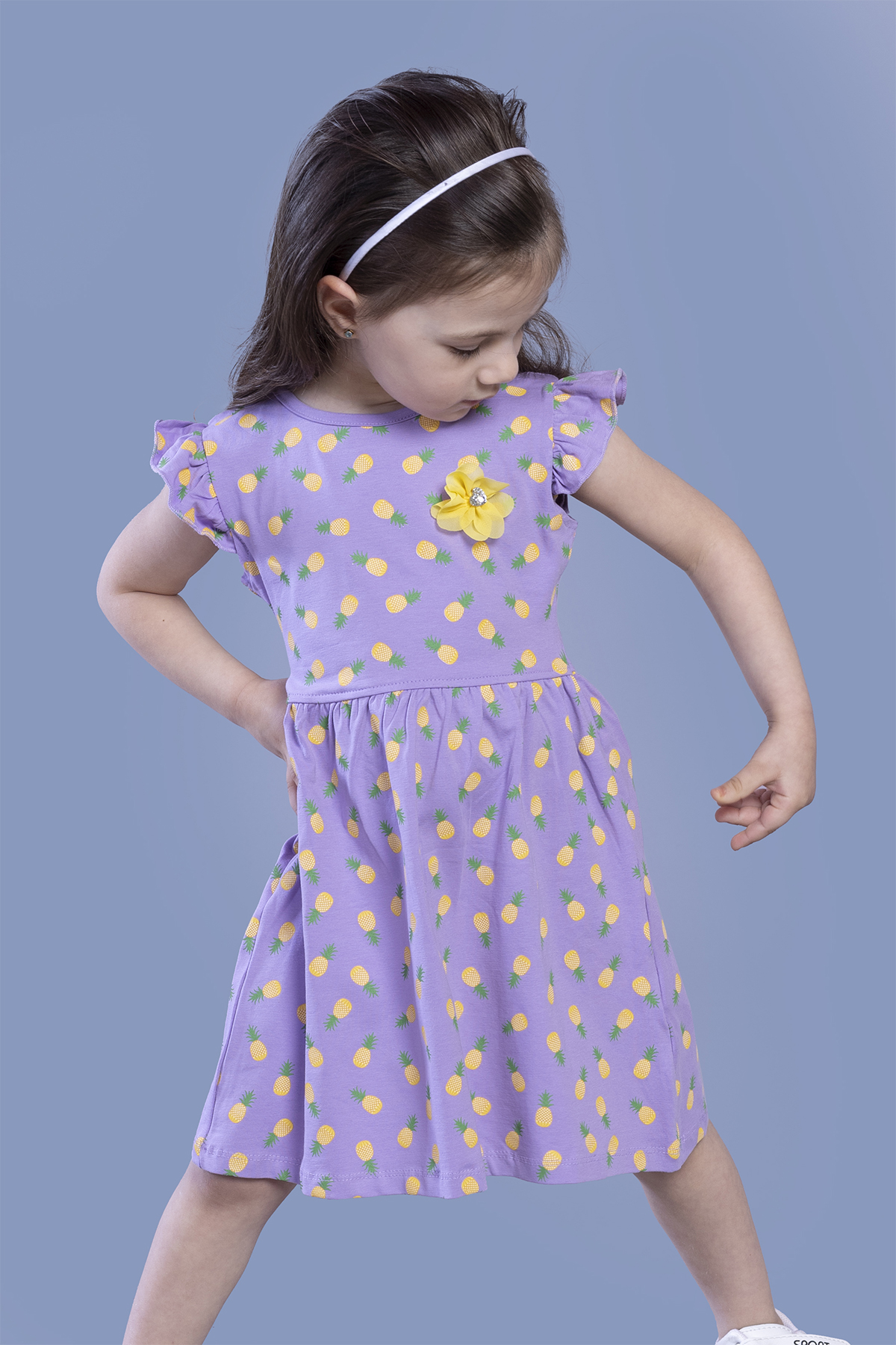 Toontoy Kız Çocuk Baskılı Hırka