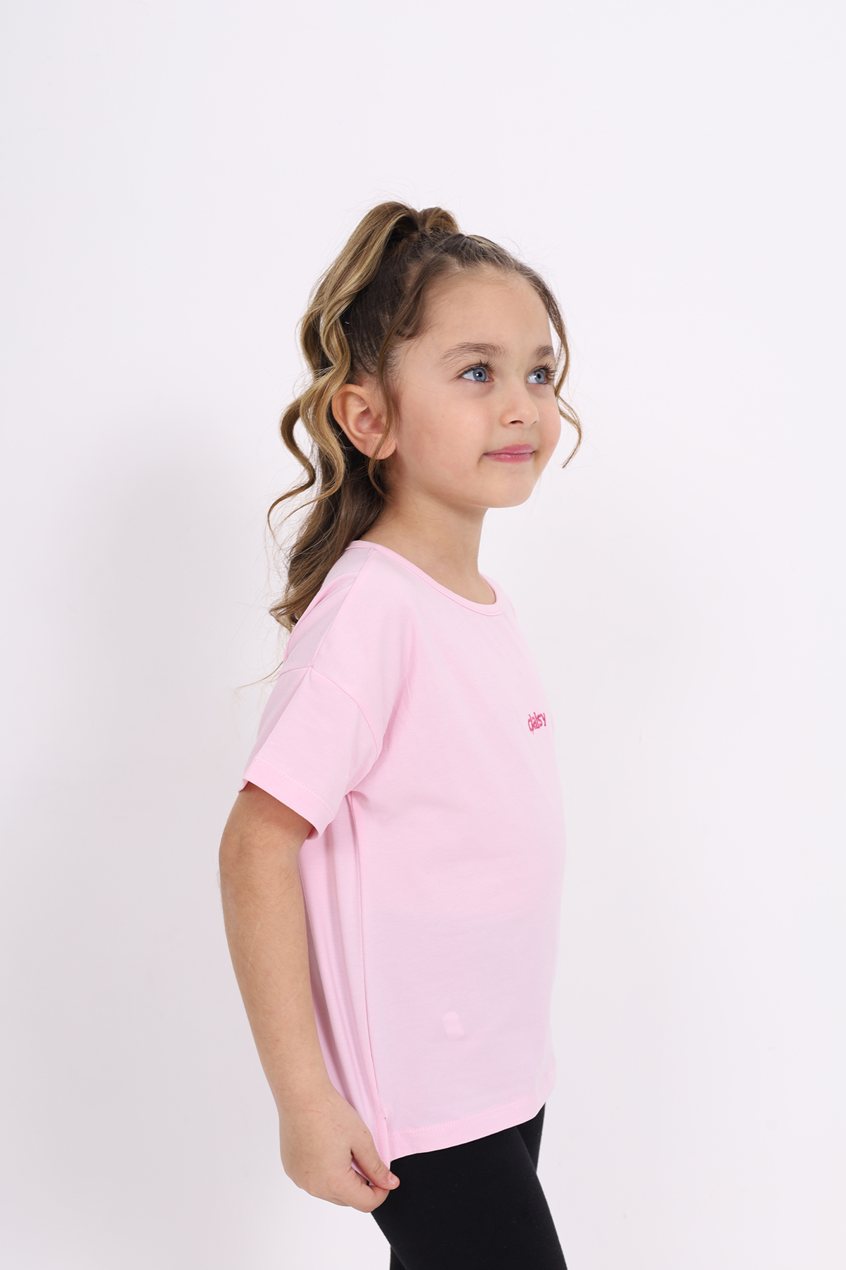 Toontoy Kız Çocuk Nakışlı Tişört