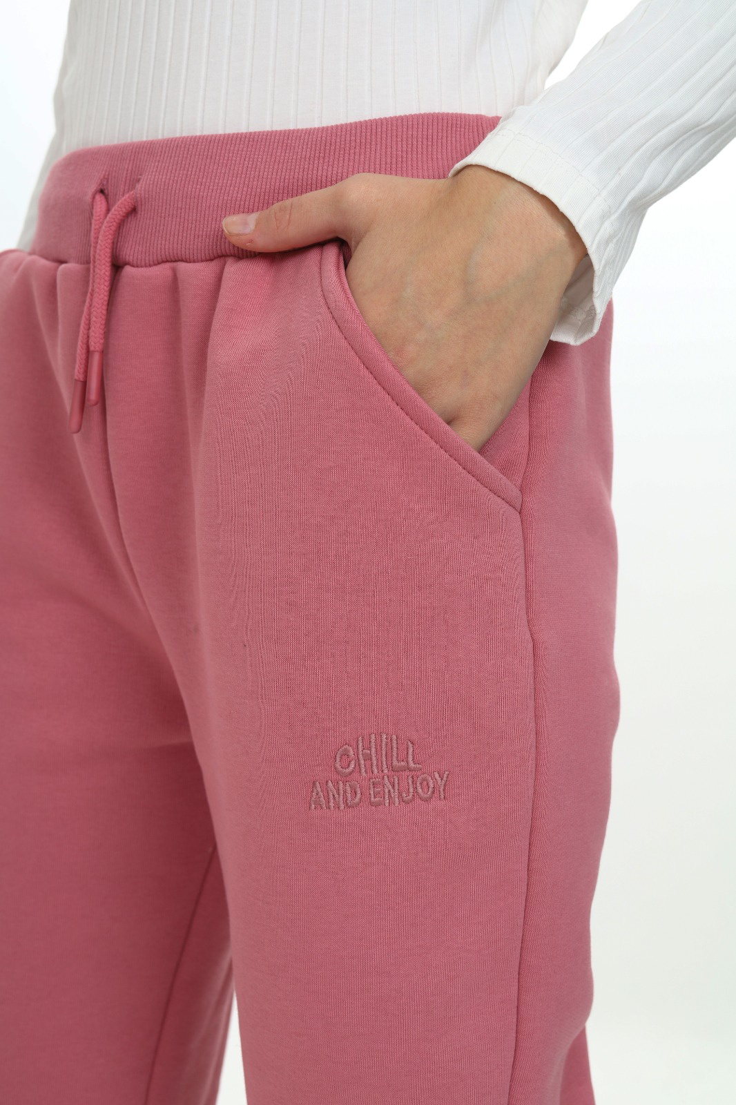 Toontoy Kız Çocuk Nakışlı Eşofman Alt