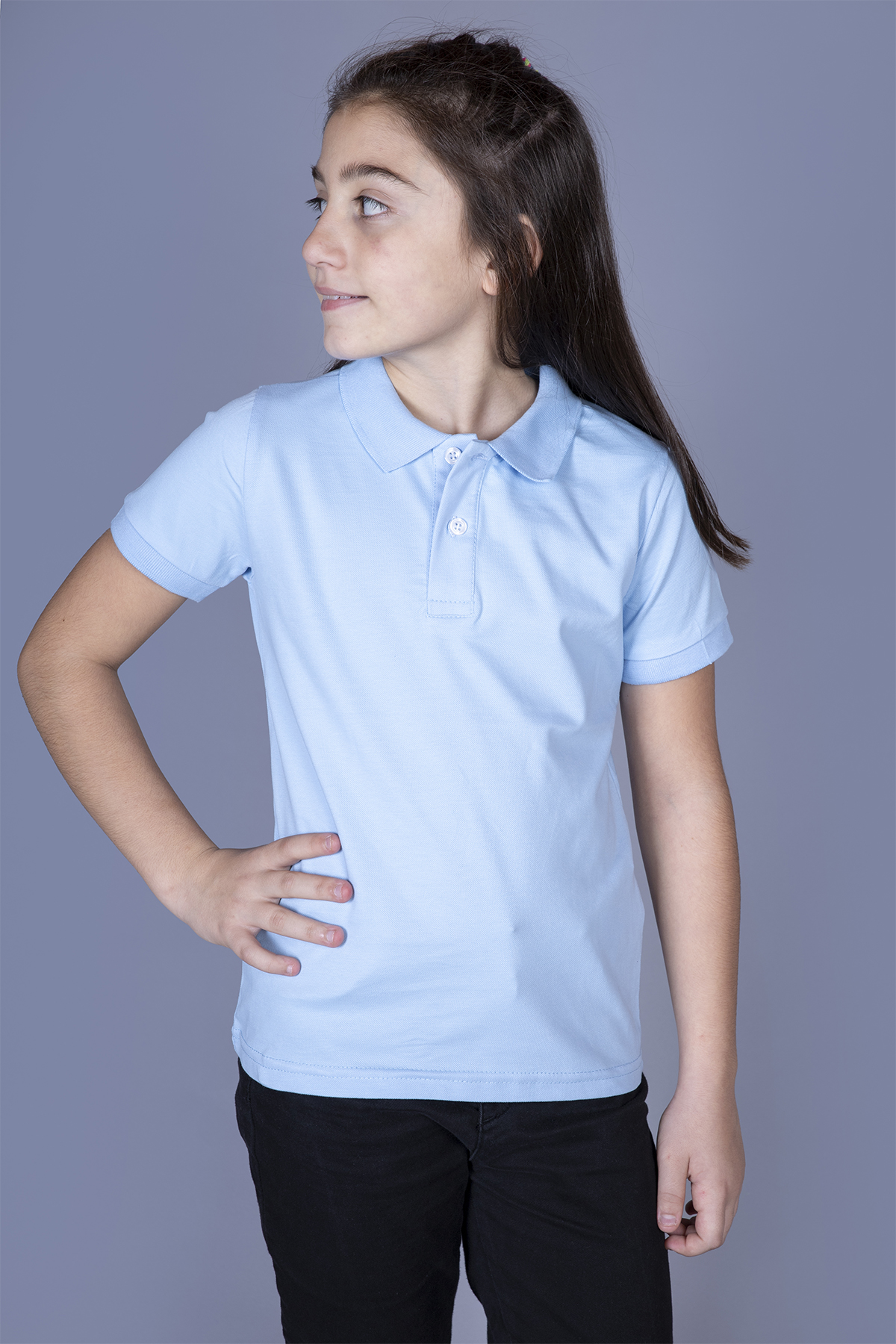 Toontoy Kız Çocuk Polo Yaka Tişört