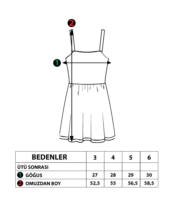 Toontoy Kız Çocuk Kedi Desenli Fiyonk Detaylı Volanlı Elbise