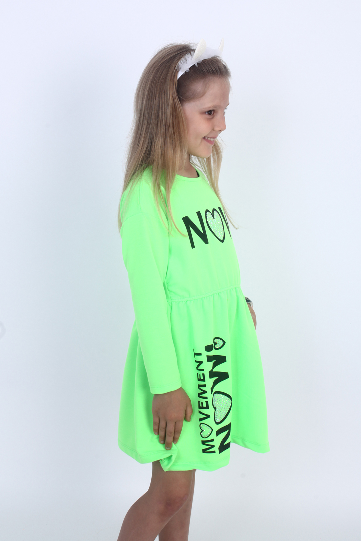 Toontoy Kız Çocuk Now! Baskılı Elbise