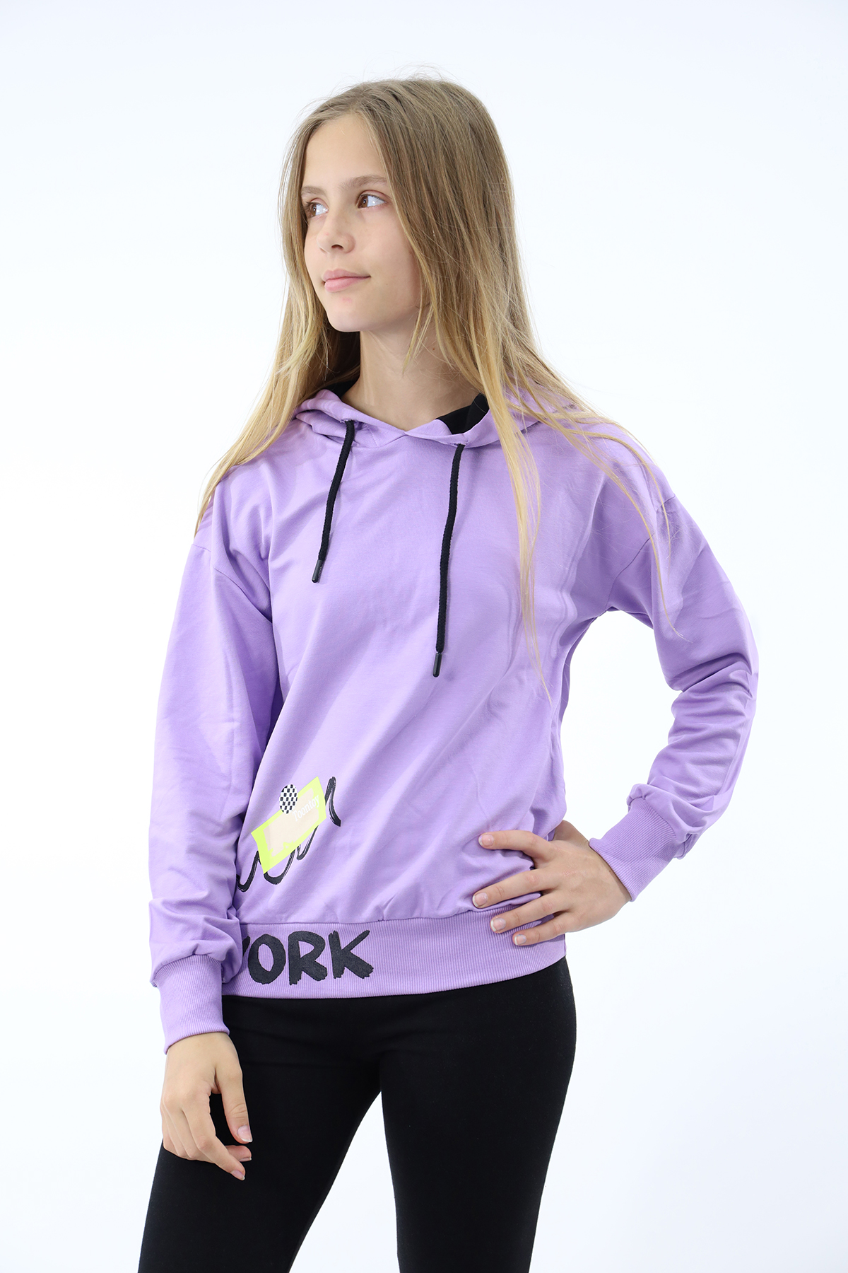 Toontoy Kız Çocuk Kapüşonlu Hırka
