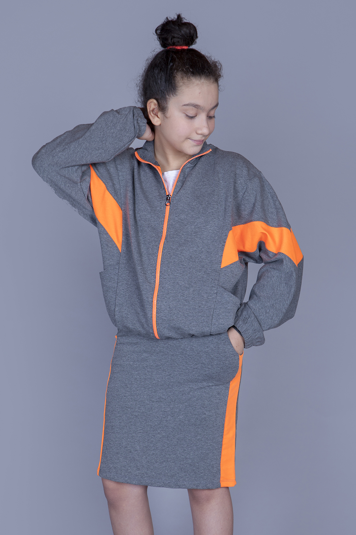 Toontoy Kız Çocuk Garnili Etekli Takım