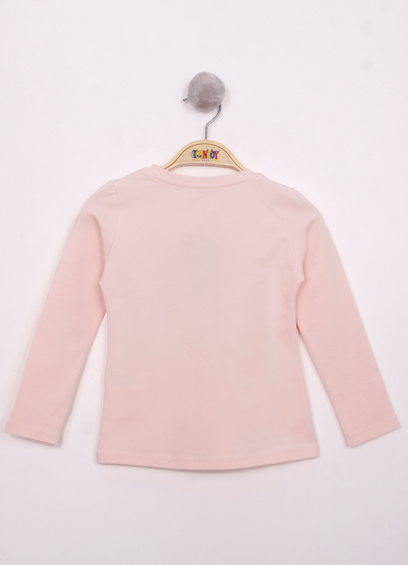 Toontoy Kız Çocuk Göğsü Pul Nakışlı T-Shirt