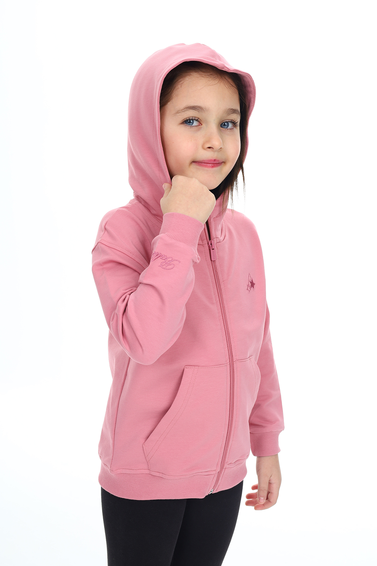 Toontoy  Kız Çocuk Nakışlı Hırka