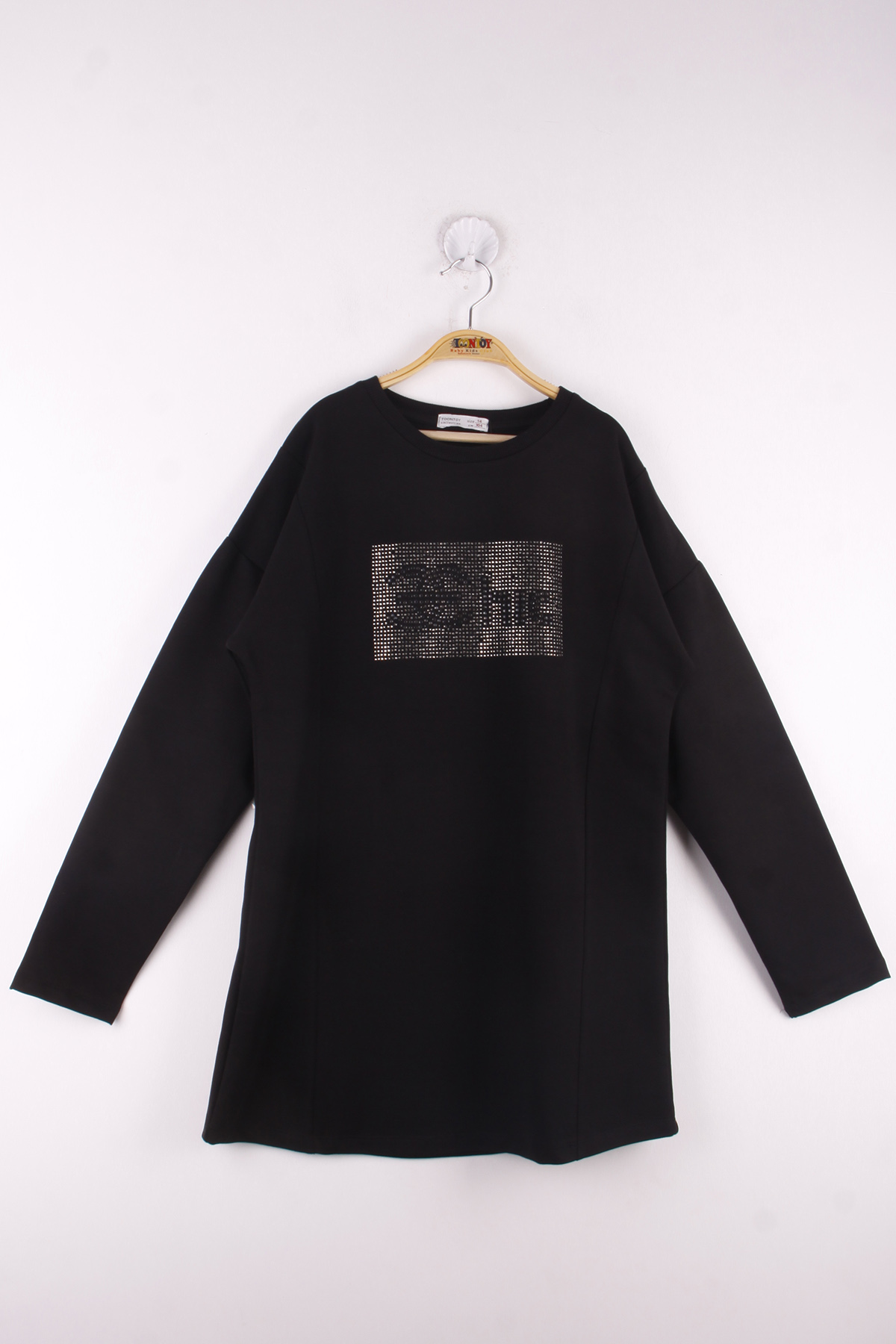 Toontoy Kız Çocuk Chic Yazılı Taş İşlemeli Tişört