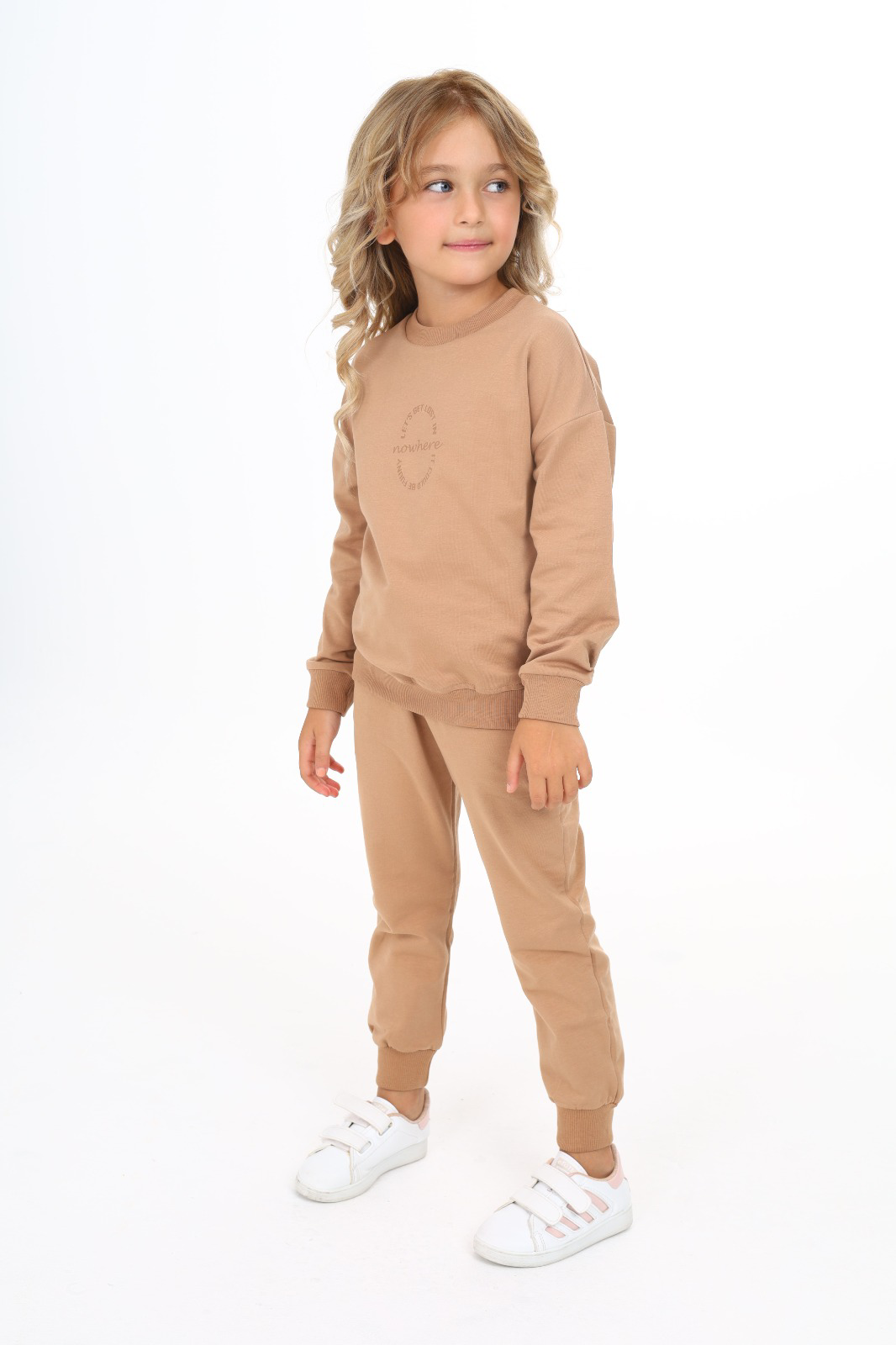 Toontoy Kız Çocuk Baskılı Eşofman Takım