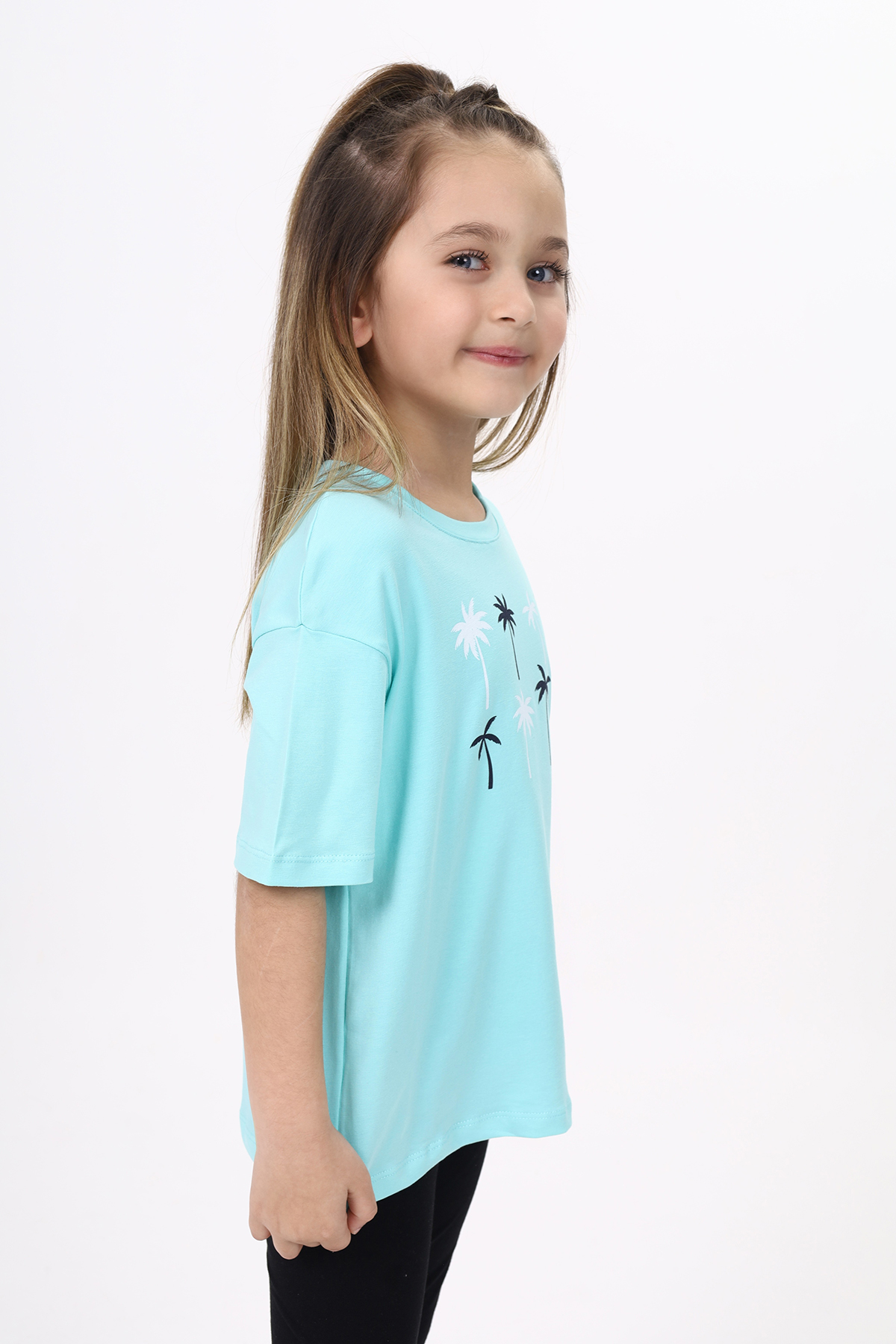 Toontoy Kız Çocuk Baskılı Tişört