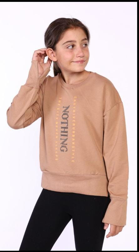 Toontoy Kız Çocuk Nakış Detaylı Sweatshirt