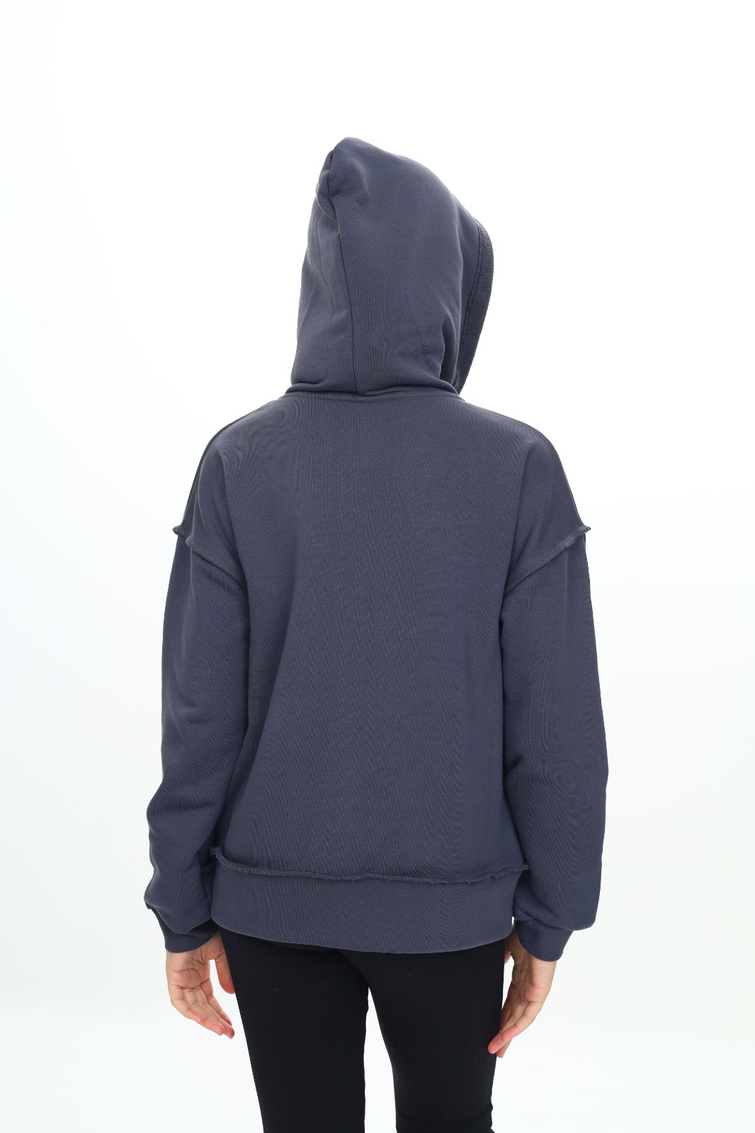 Toontoy  Kız Çocuk  Kirli Dikişli Kapüşonlu Hırka