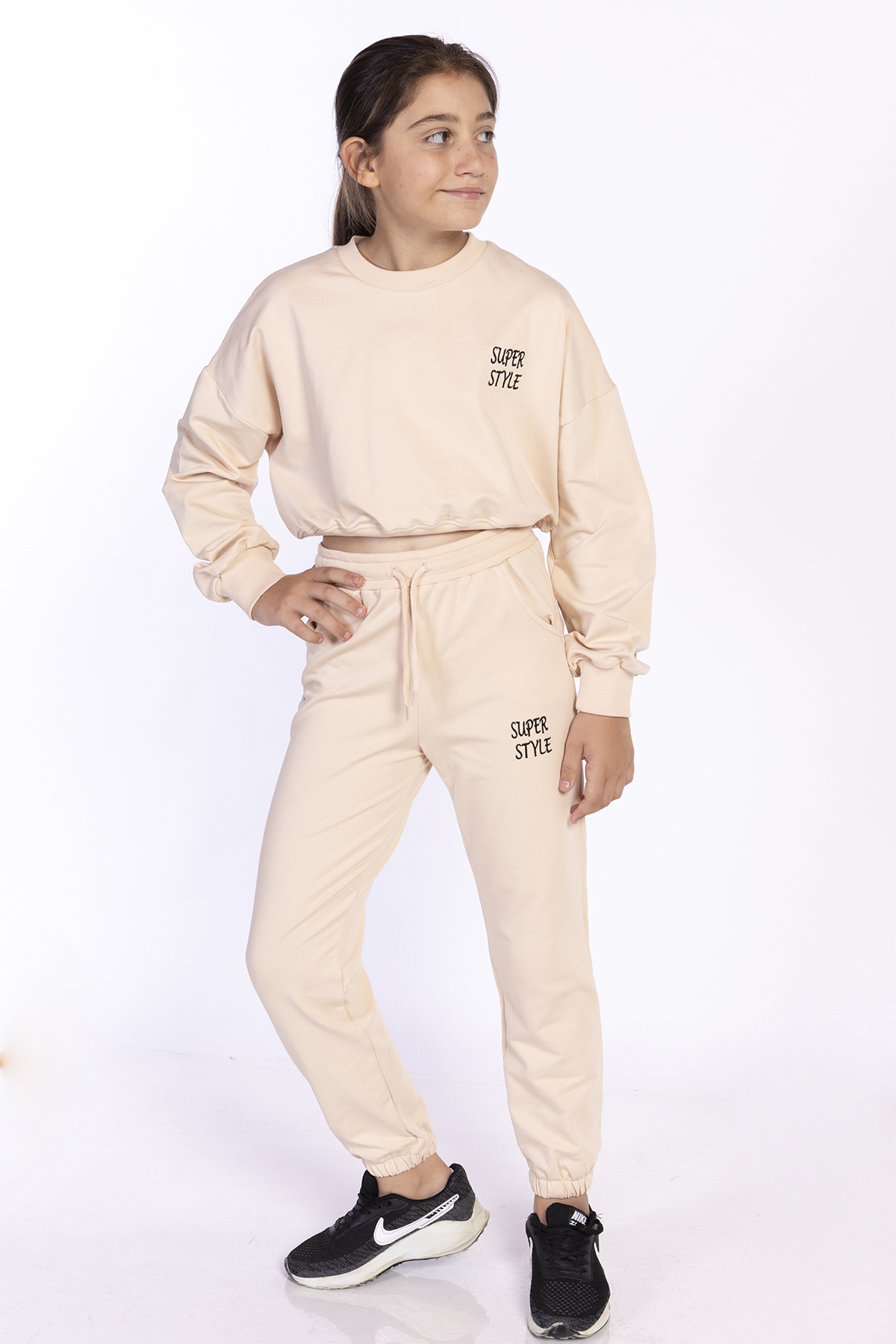 Toontoy  Kız Çocuk Nakışlı Eşofman Takımı