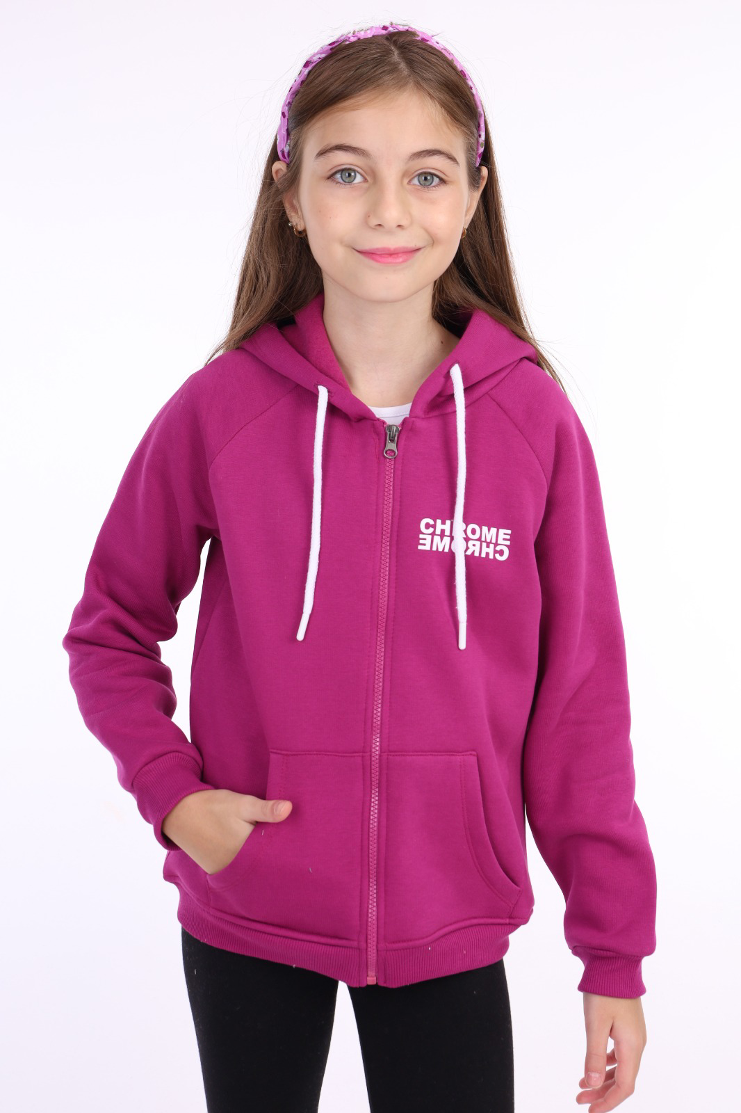 Toontoy  Kiz Çocuk Baskili Hirka