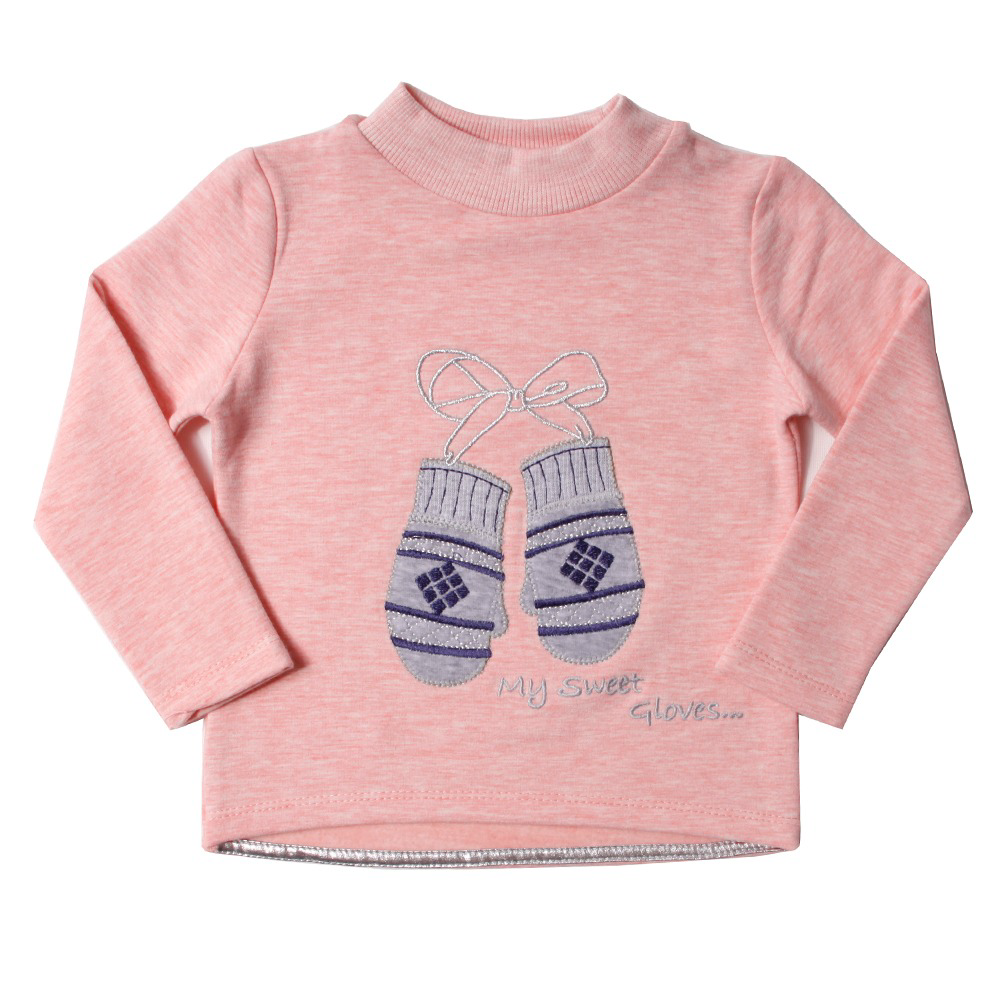 Toontoy Kız Çocuk Sweatshirt Eldiven Nakışlı