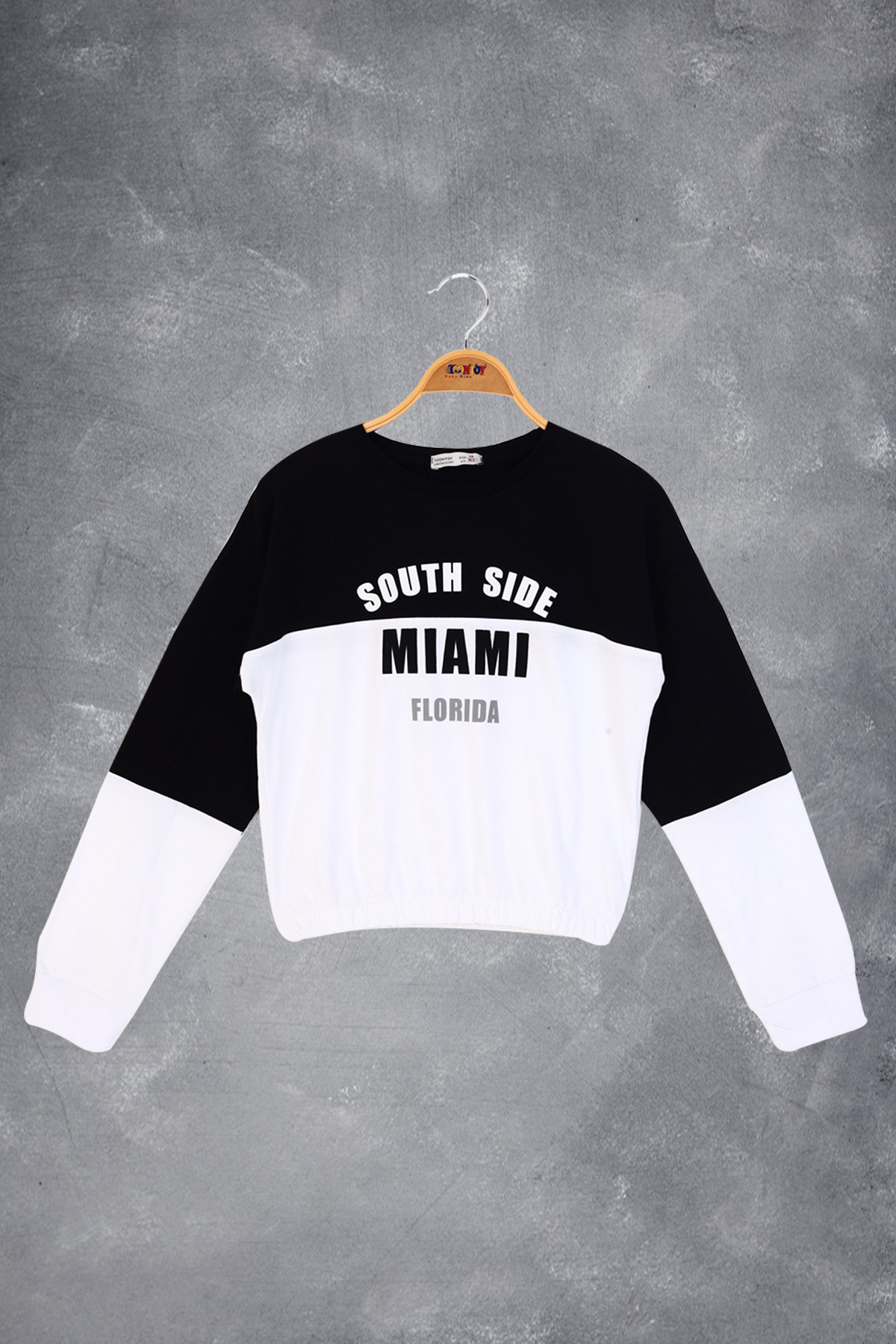 Toontoy Kız Çocuk Mıamı Baskılı Sweatshirt