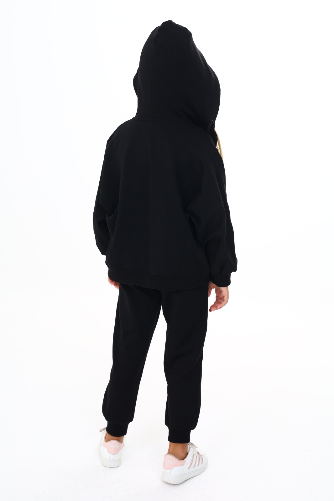 Toontoy  Kız Çocuk Yarasa Kol Armalı Eşofman Takım