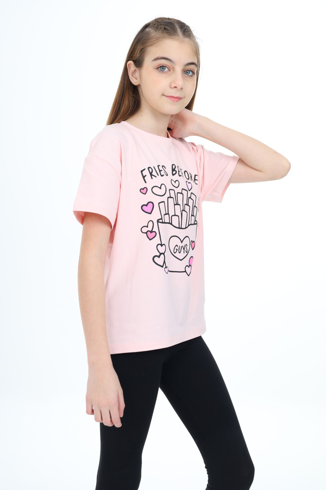 Toontoy Kız Çocuk Baskılı Tişört