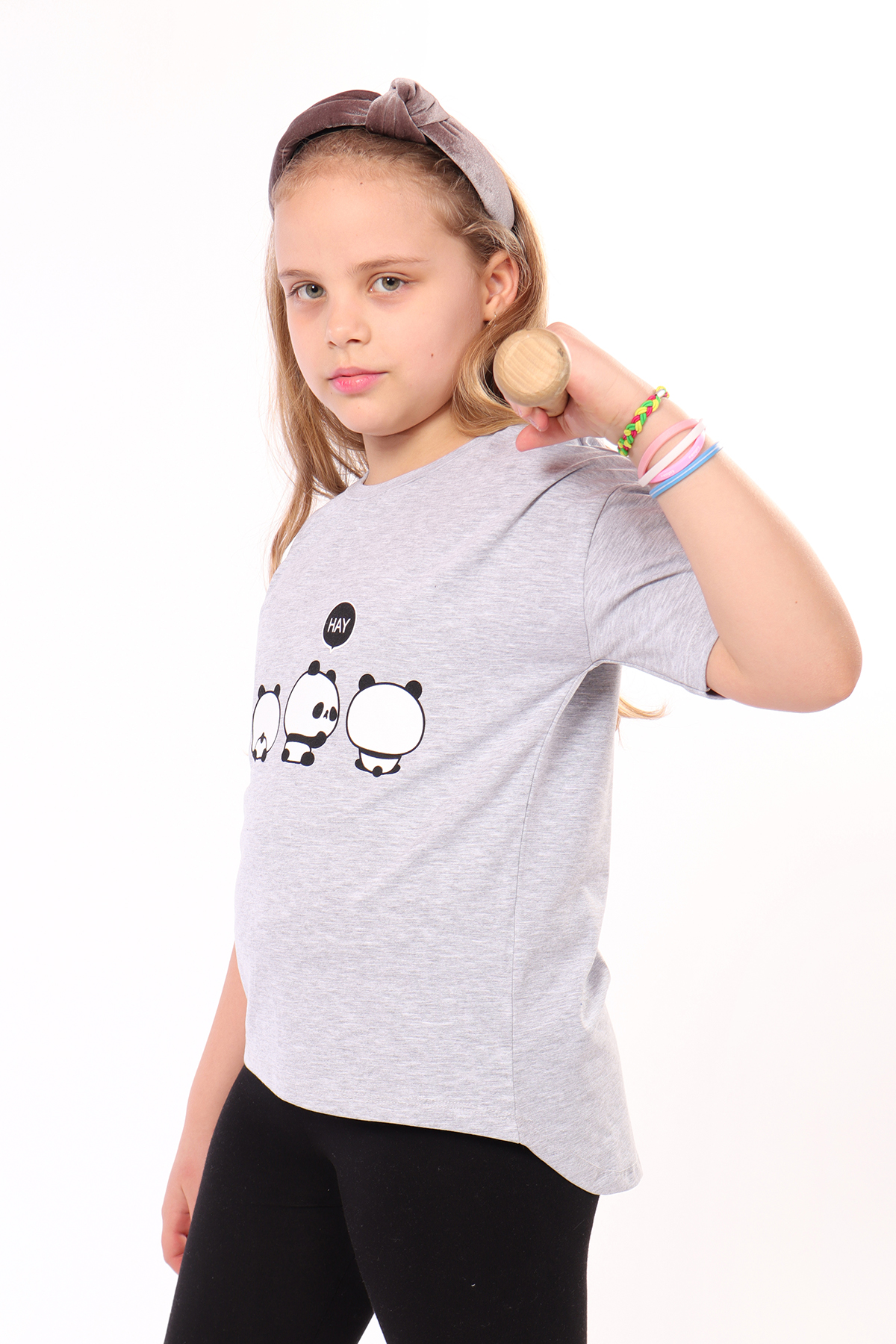 Toontoy Kız Çocuk Baskılı Tişört