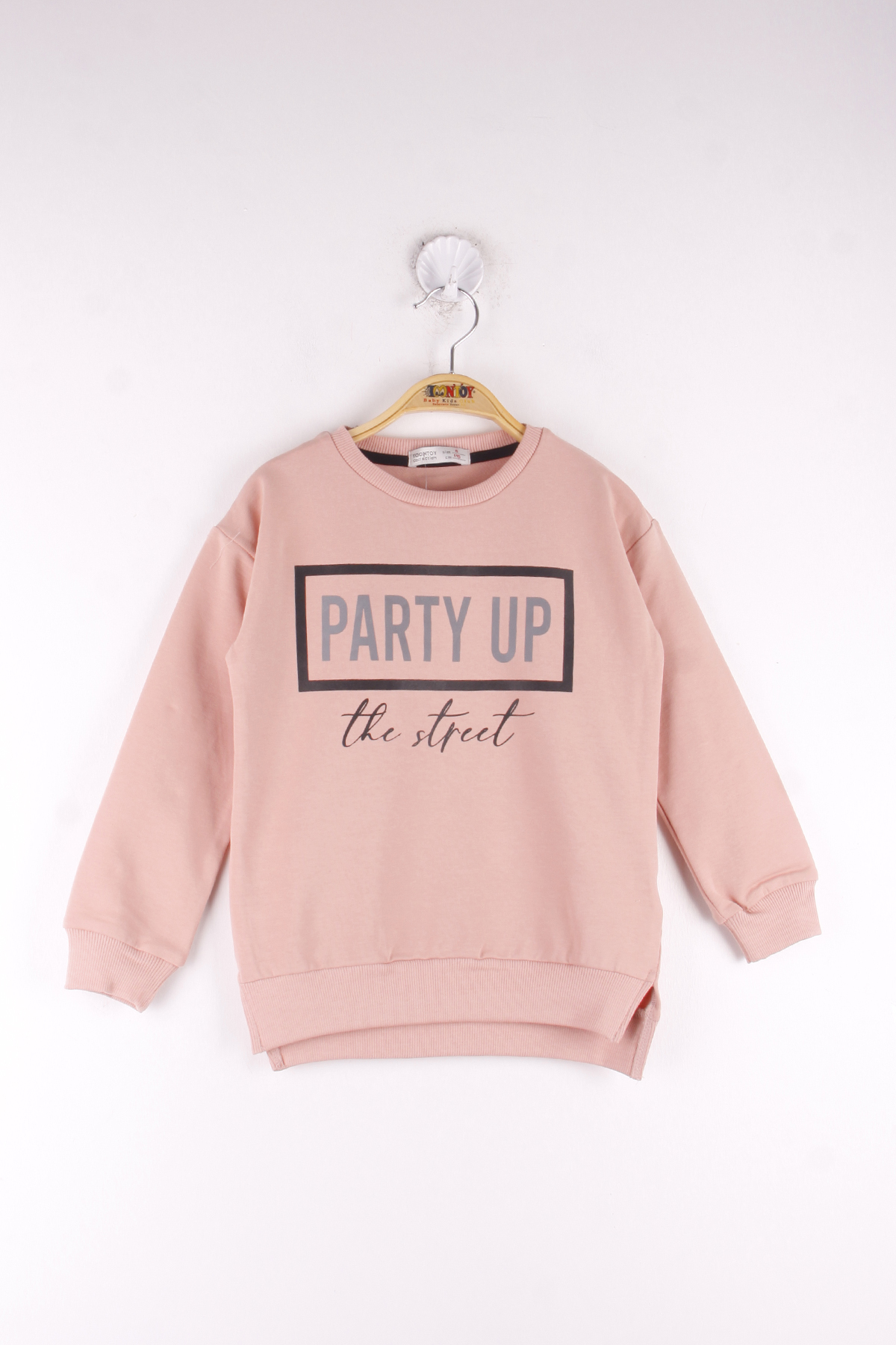 Toontoy Kız Çocuk Party Up Baskılı Sweatshirt