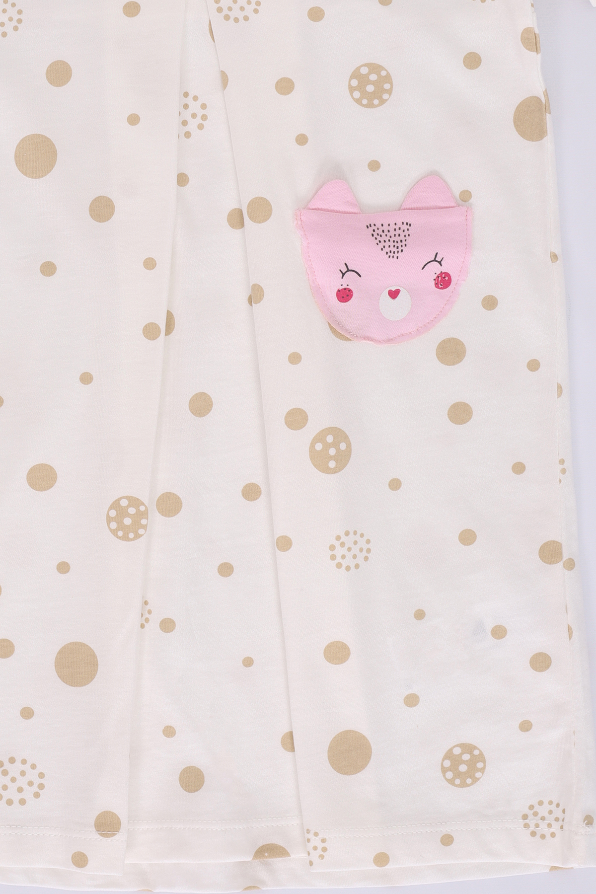 Toontoy Kız Çocuk Komple Baskılı Elbise