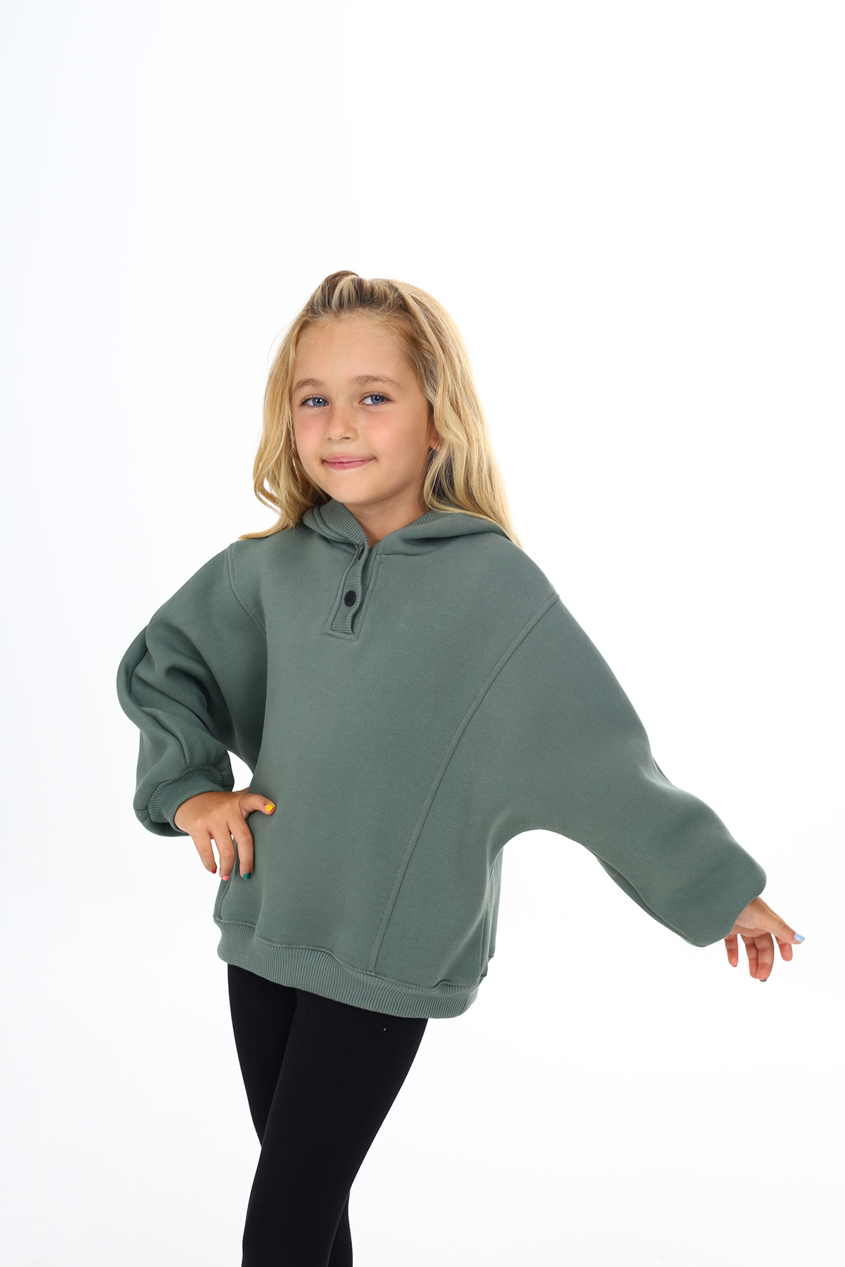 Toontoy Kız Çocuk Nakışlı Sweatshirt
