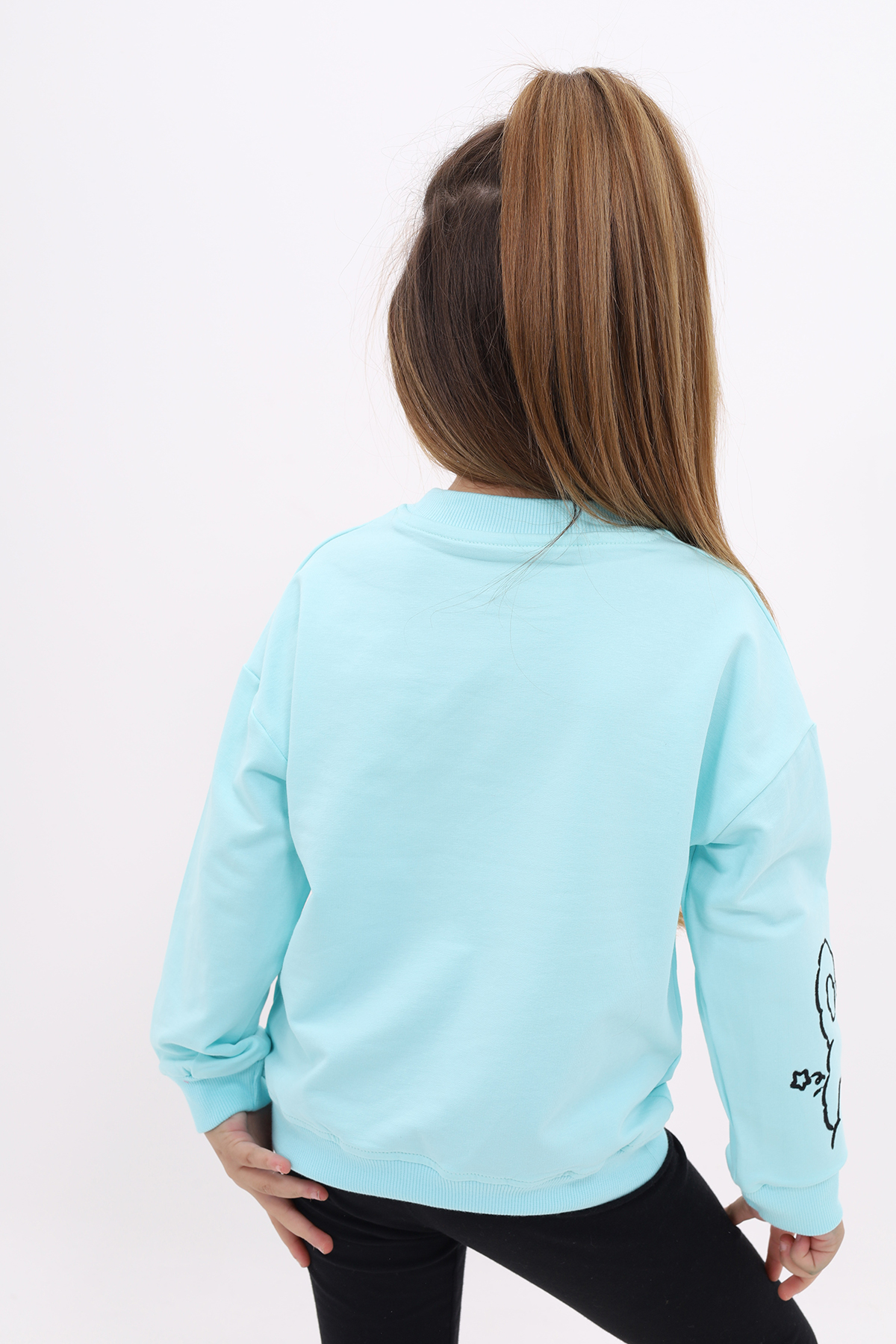 Toontoy Kız Çocuk Nakışlı Sweatshirt