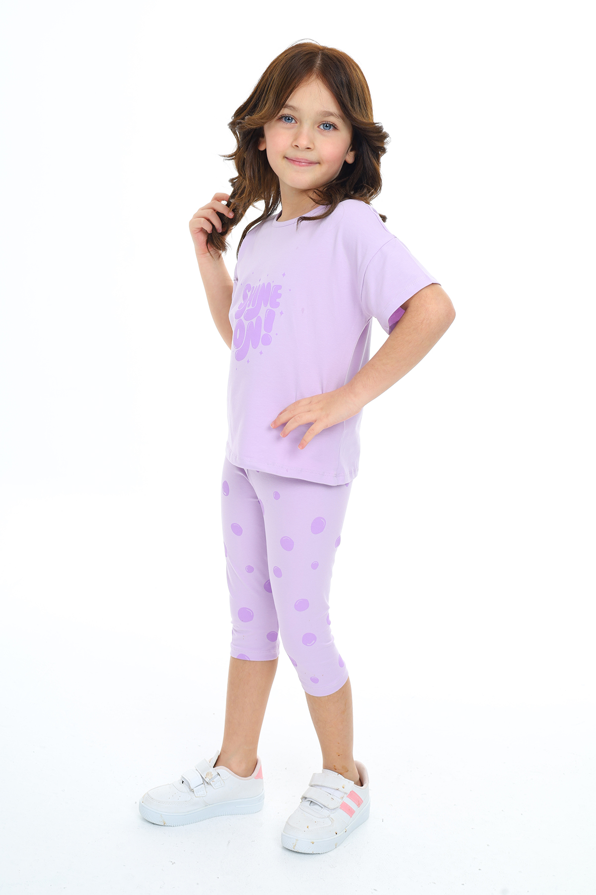 Toontoy Kız Çocuk Shıne On Baskılı Kaprili Takım