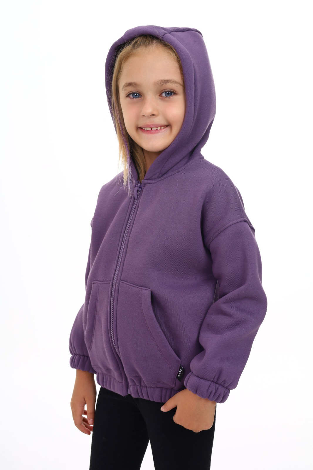 Toontoy Kız Çocuk Kapüşonlu Hırka