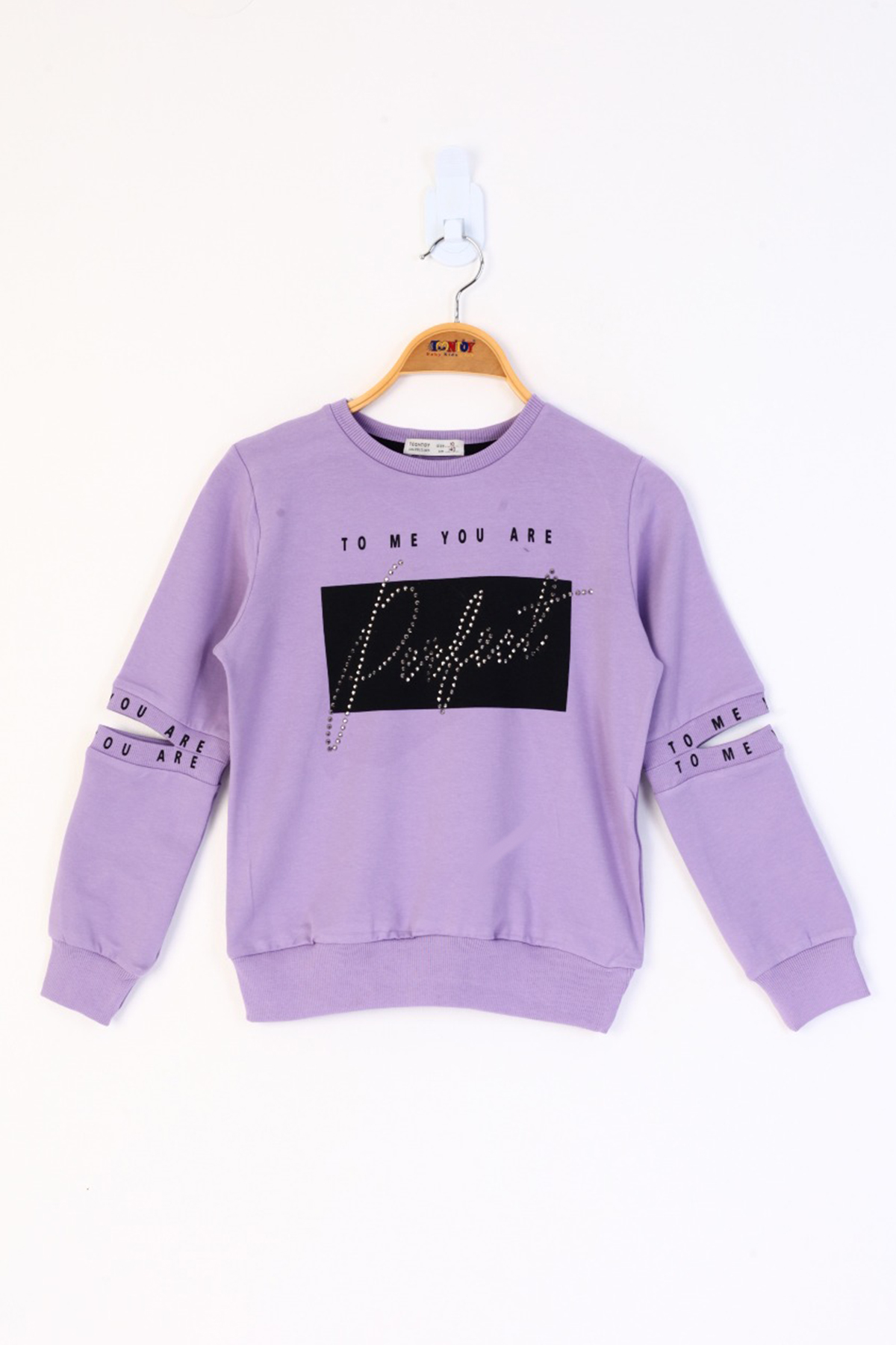 Toontoy Kız Çocuk Perfect Taş İşlemeli Sweatshirt