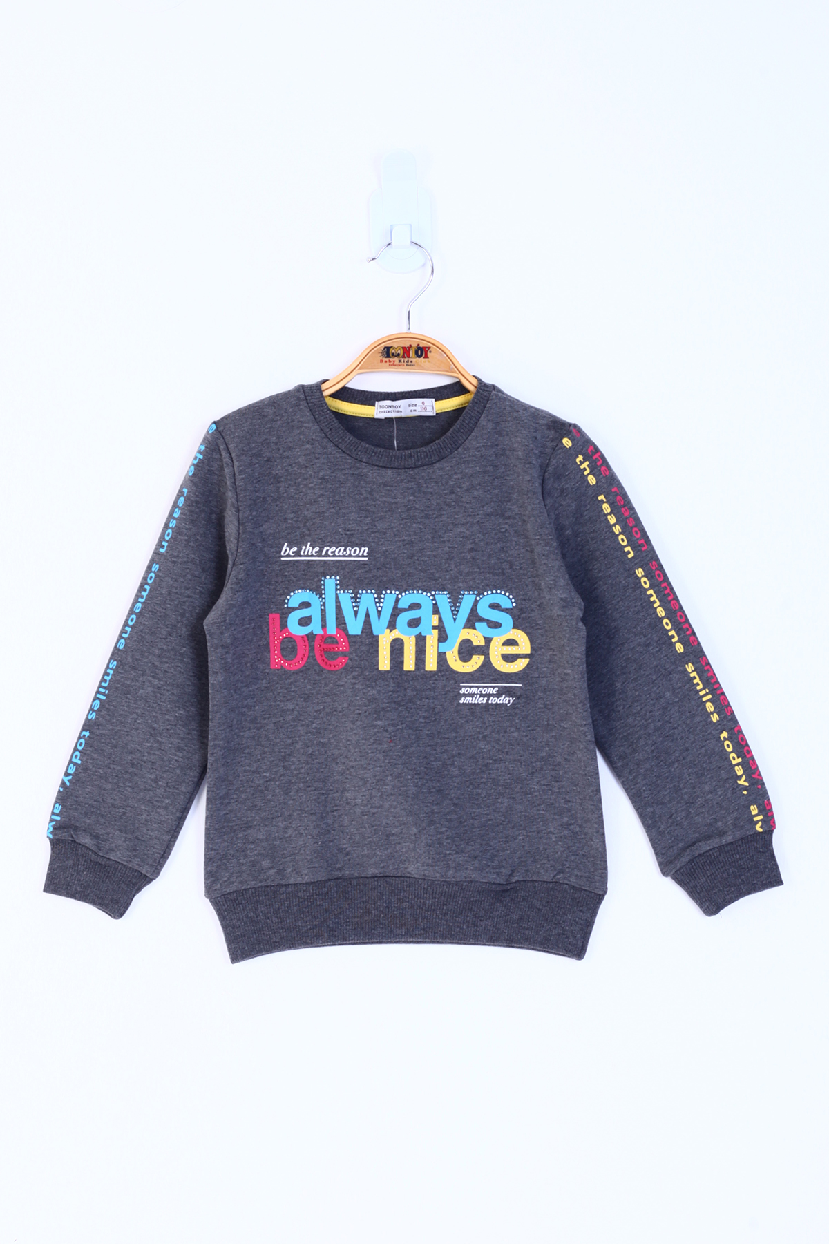 Toontoy Kız Çocuk Always Baskılı Sweatshirt