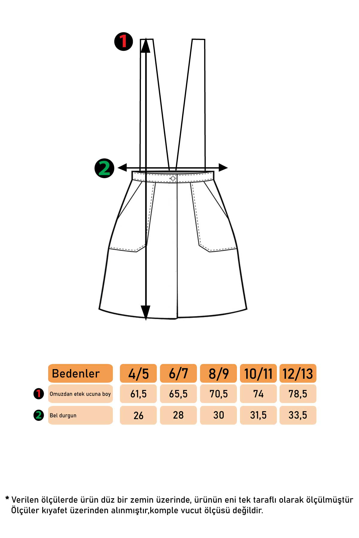 Toontoy Kız Çocuk 2li Salopetli Takım